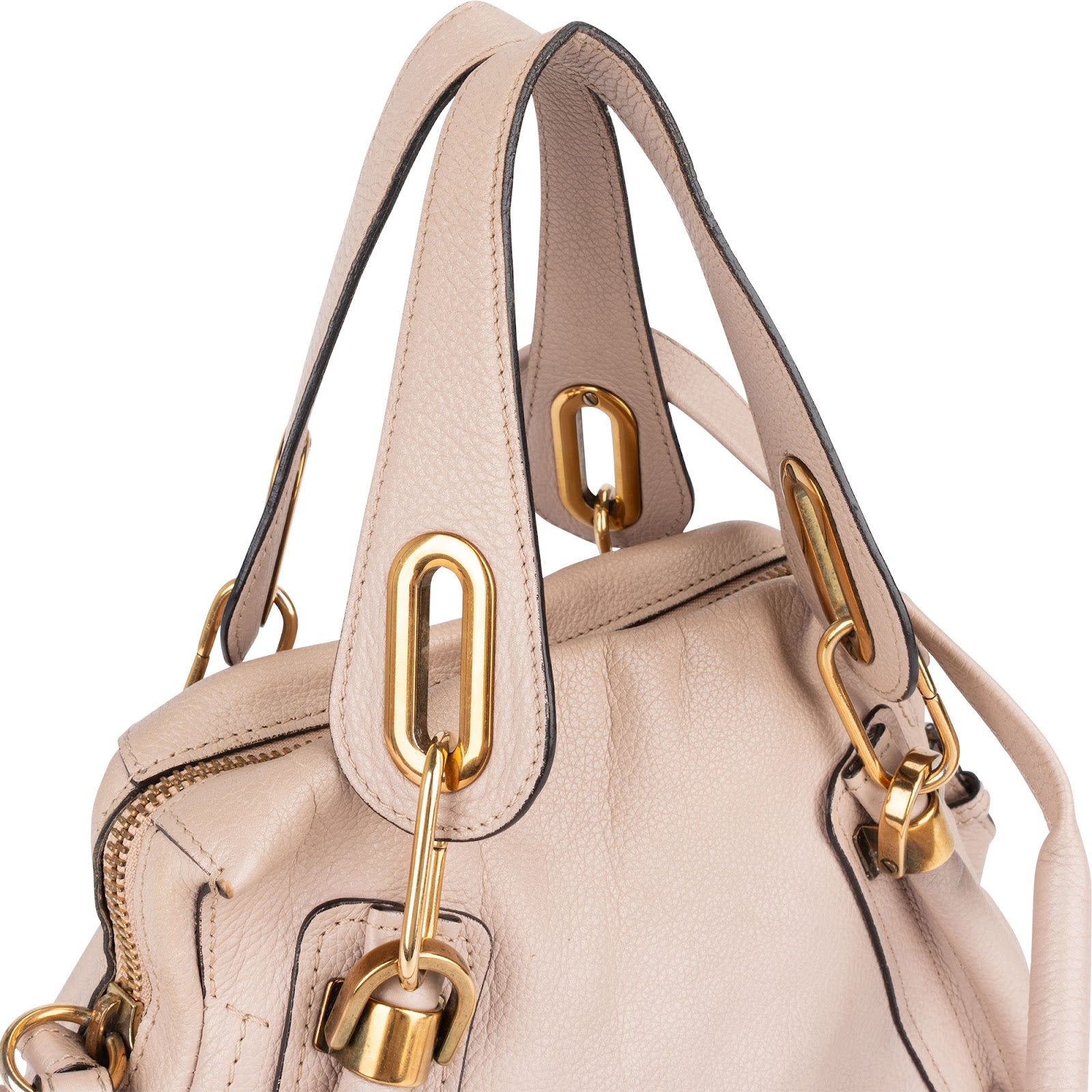 Chloé Grained Leather Paraty Handbag