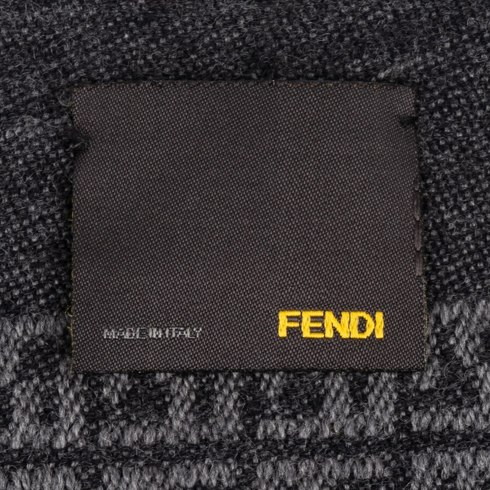 Sciarpa Fendi in lana con logo Monogram FF