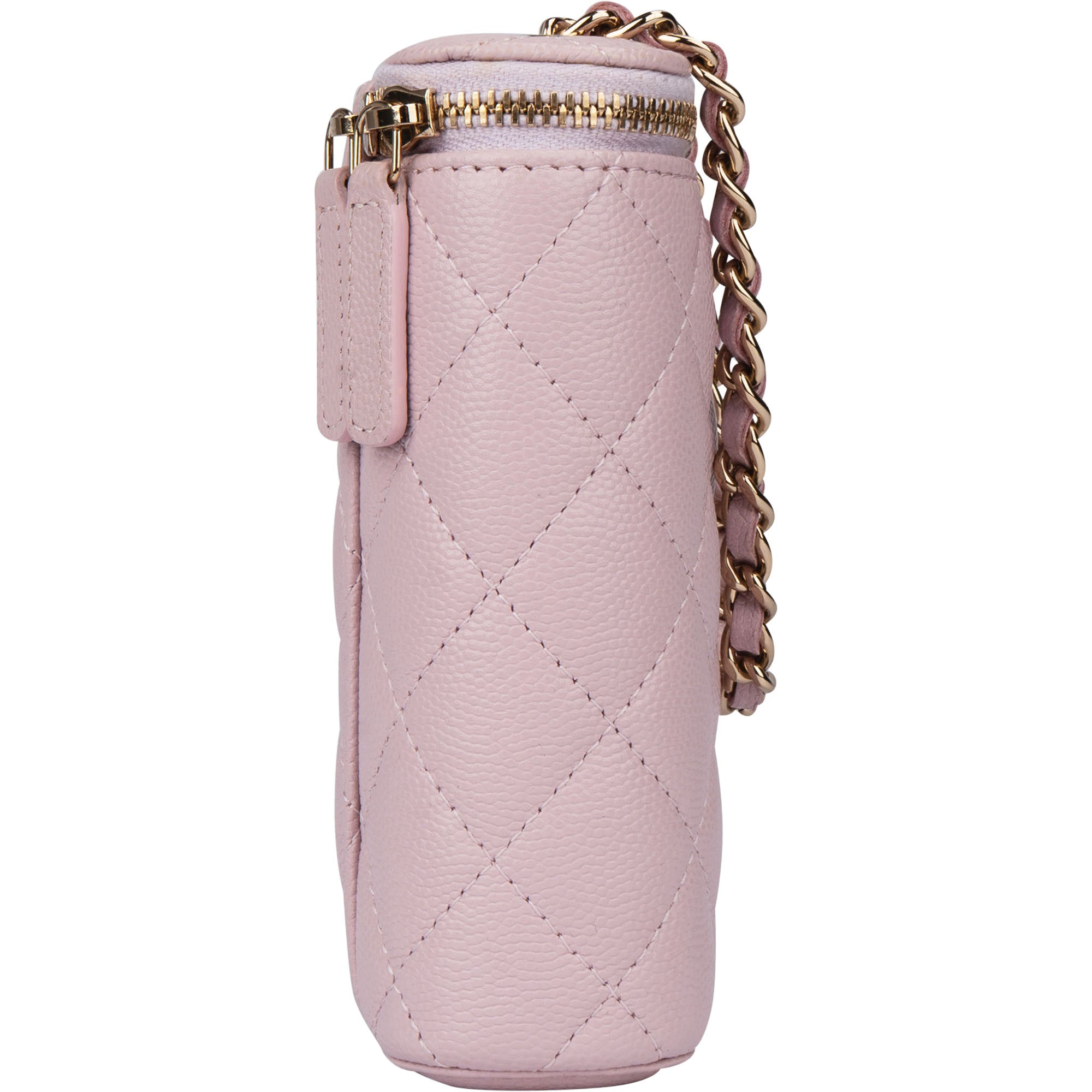 Chanel Lilac Caviar Leather Mini Vertical Vanity Bag