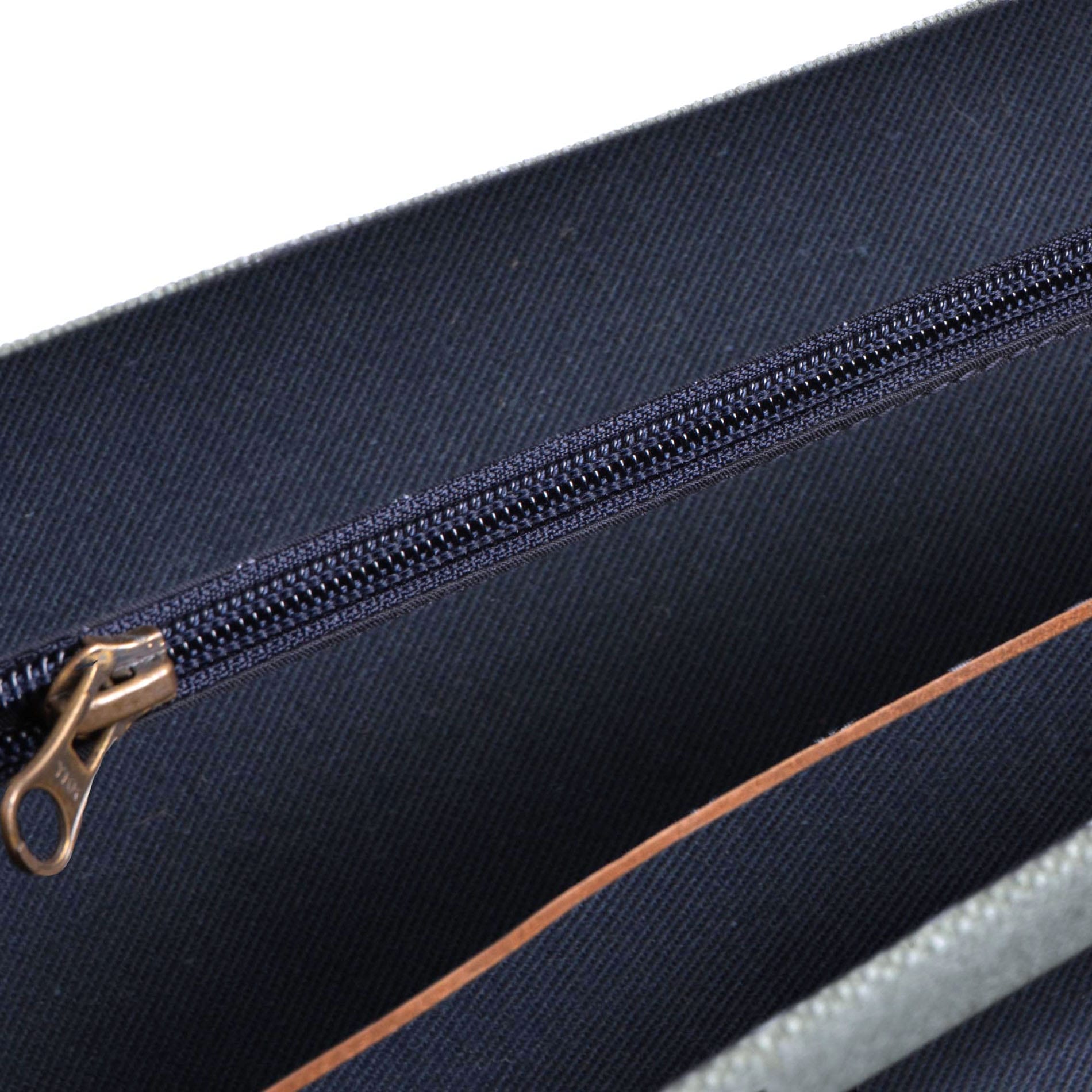 Messenger Bag Times Leder - BROWN/Blue