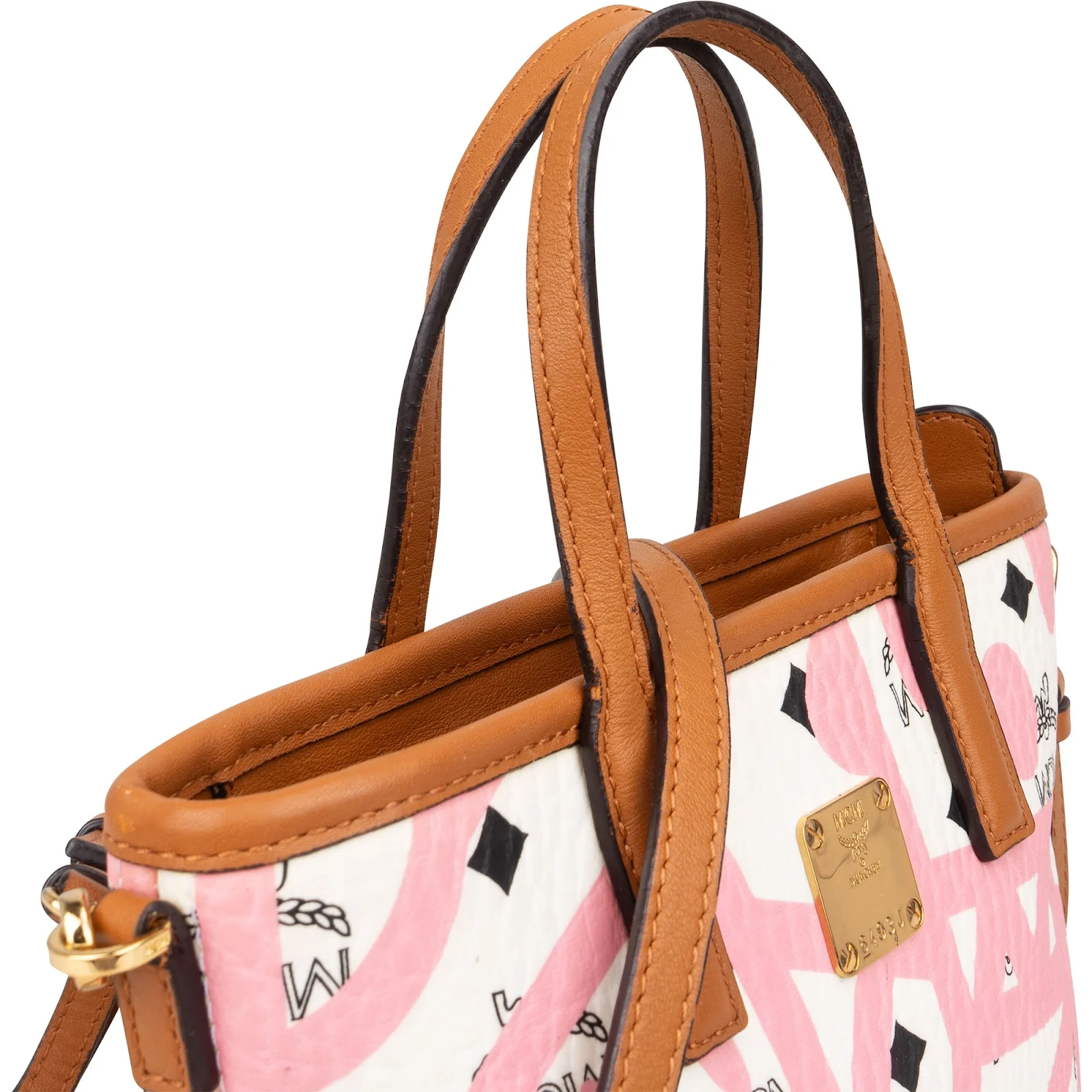MCM Monogram Visetos X Eddie King Mini Aren Handbag