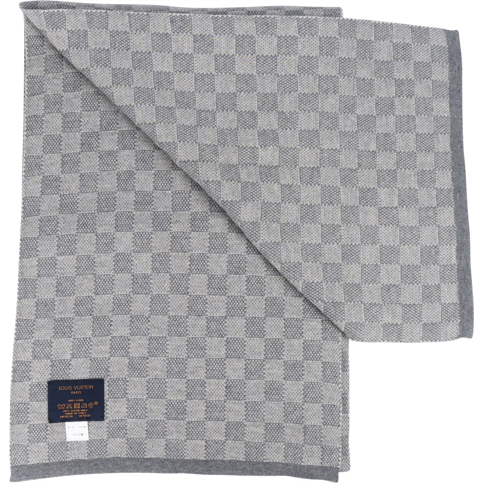 Louis Vuitton Wool Monogram Damier Schal