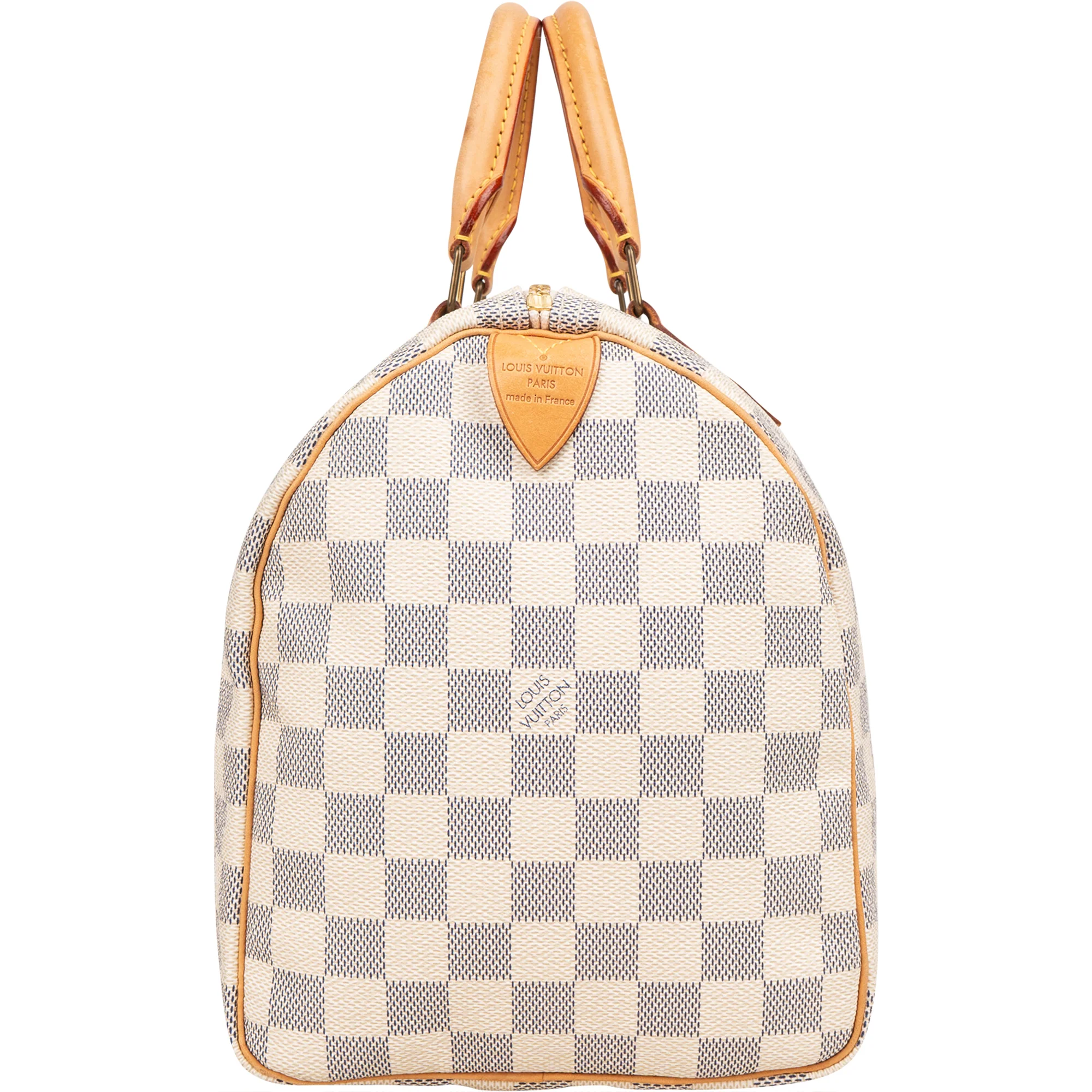 Louis Vuitton Damier Azur Monogram Speedy 30 Boston Bag