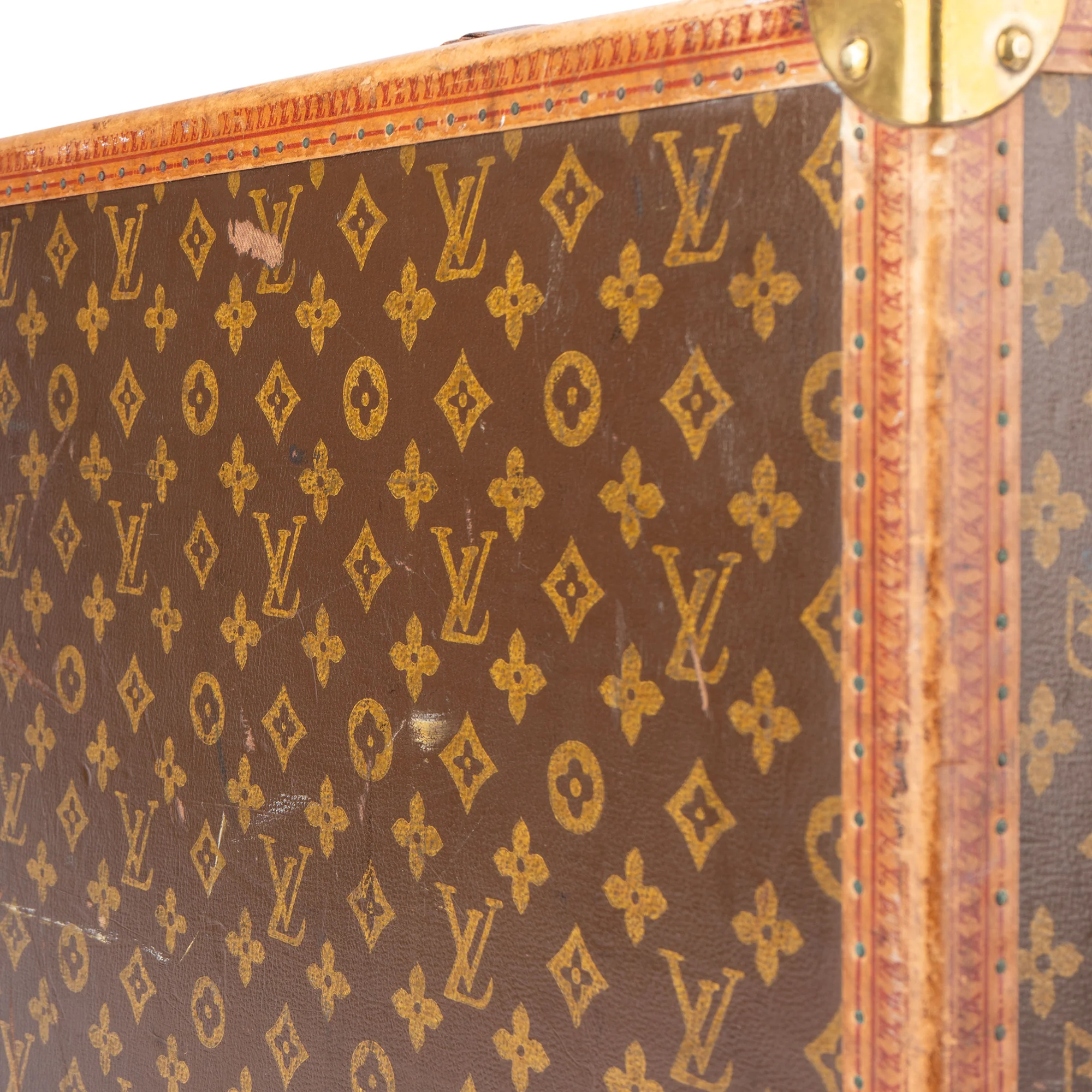 Louis Vuitton Canvas Monogram 1900s Koffer 70