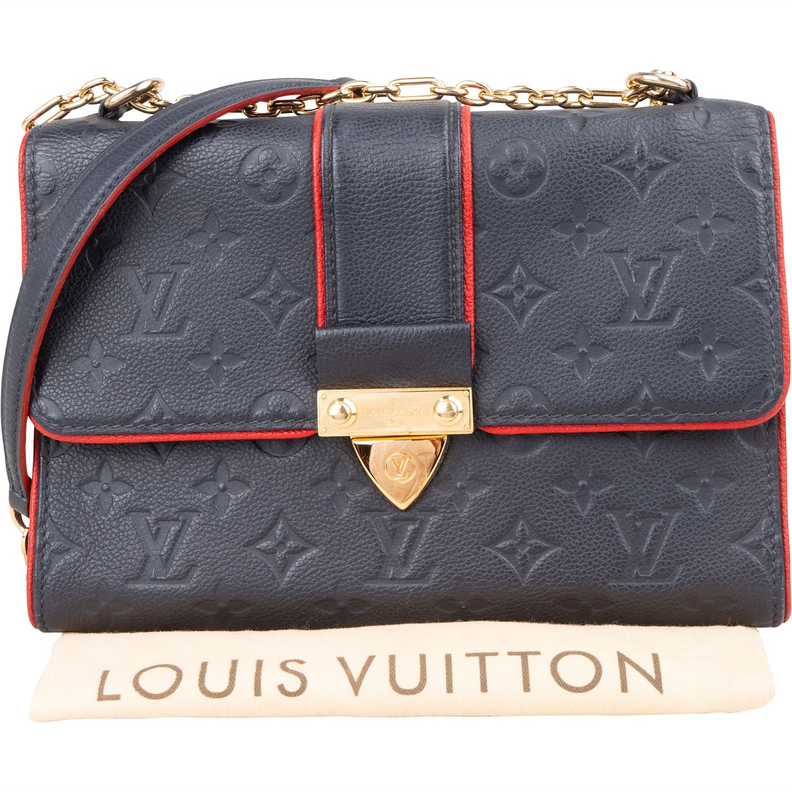 Louis Vuitton Leather Monogram Empreinte Saint Sulpice PM Crossbody Bag