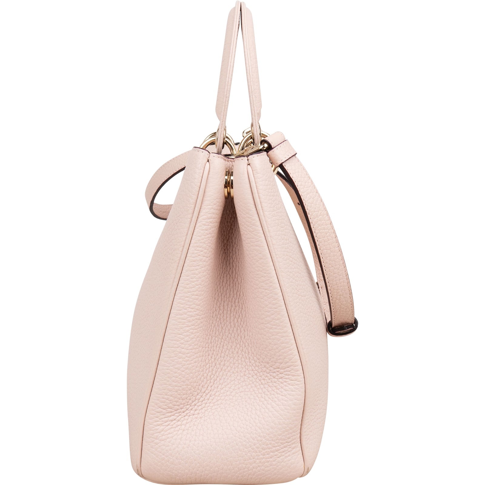 Christian Dior Grained Calfskin Diorissimo Medium Shoulder Bag