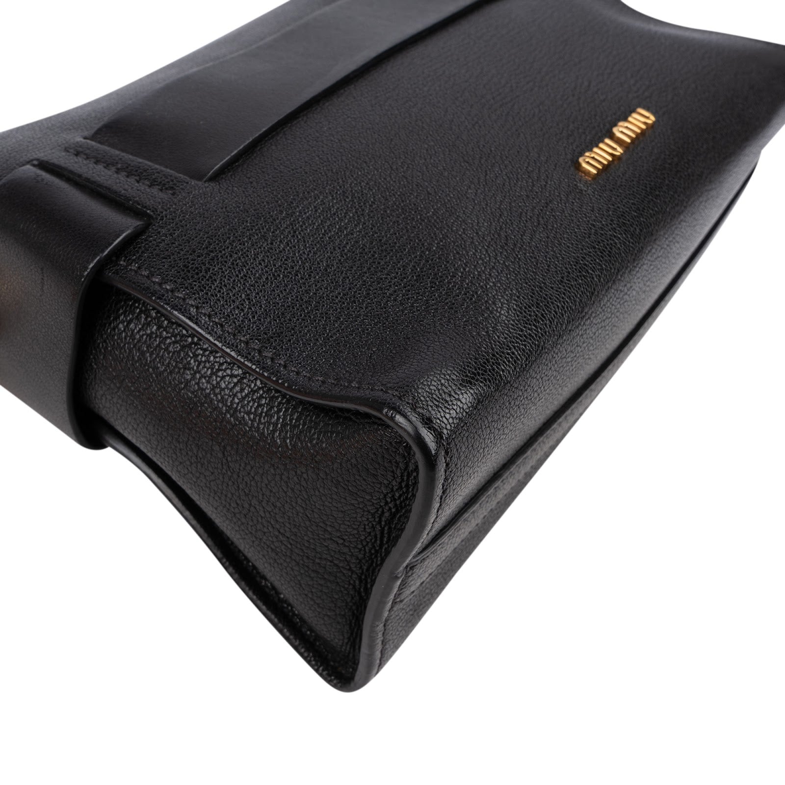 Miu Miu Madras Leather Flap Crossbody Bag