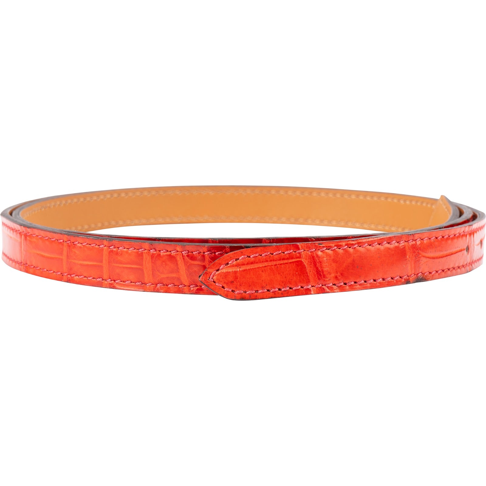 Hermès – Porosus Exotic Thin Belt (85) riem