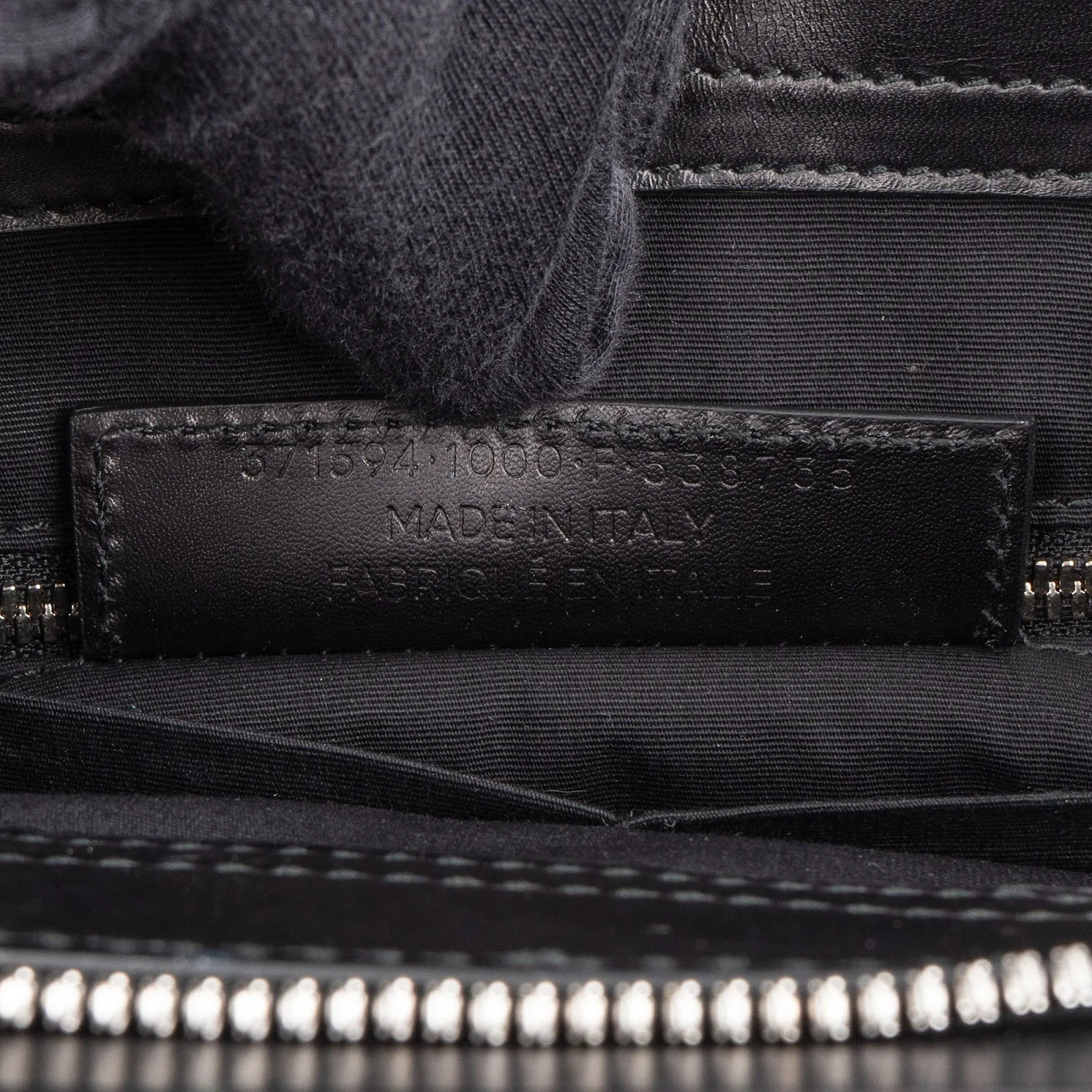 Balenciaga Black Leather Marble Padlock Tote Shoulder Bag