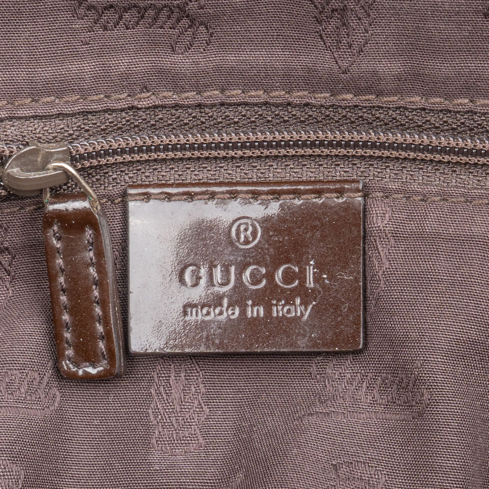 Gucci Monogram GG Canvas Patent Leather Shopper