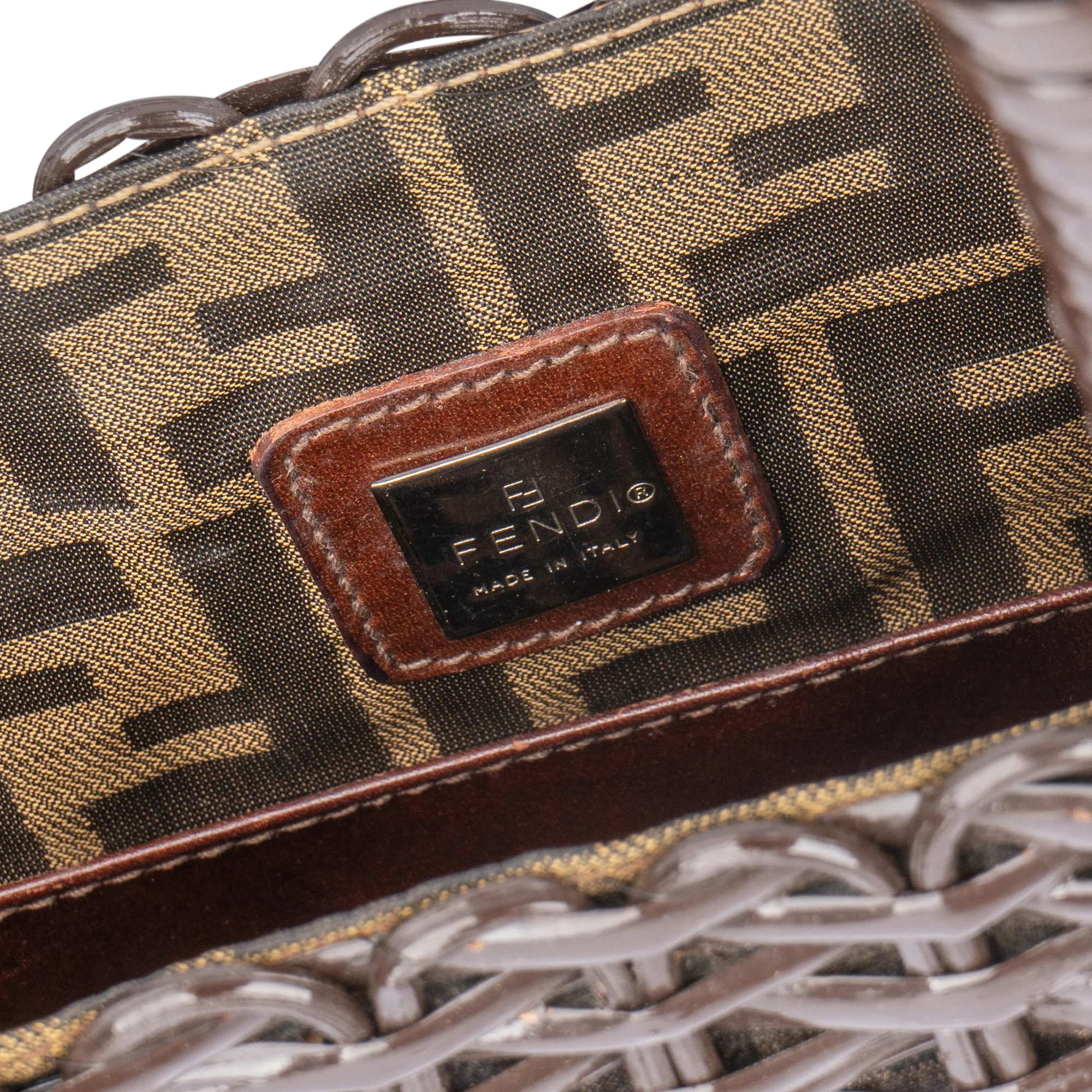 Fendi Braid Shopper Mini FF Baguette Handbag Set