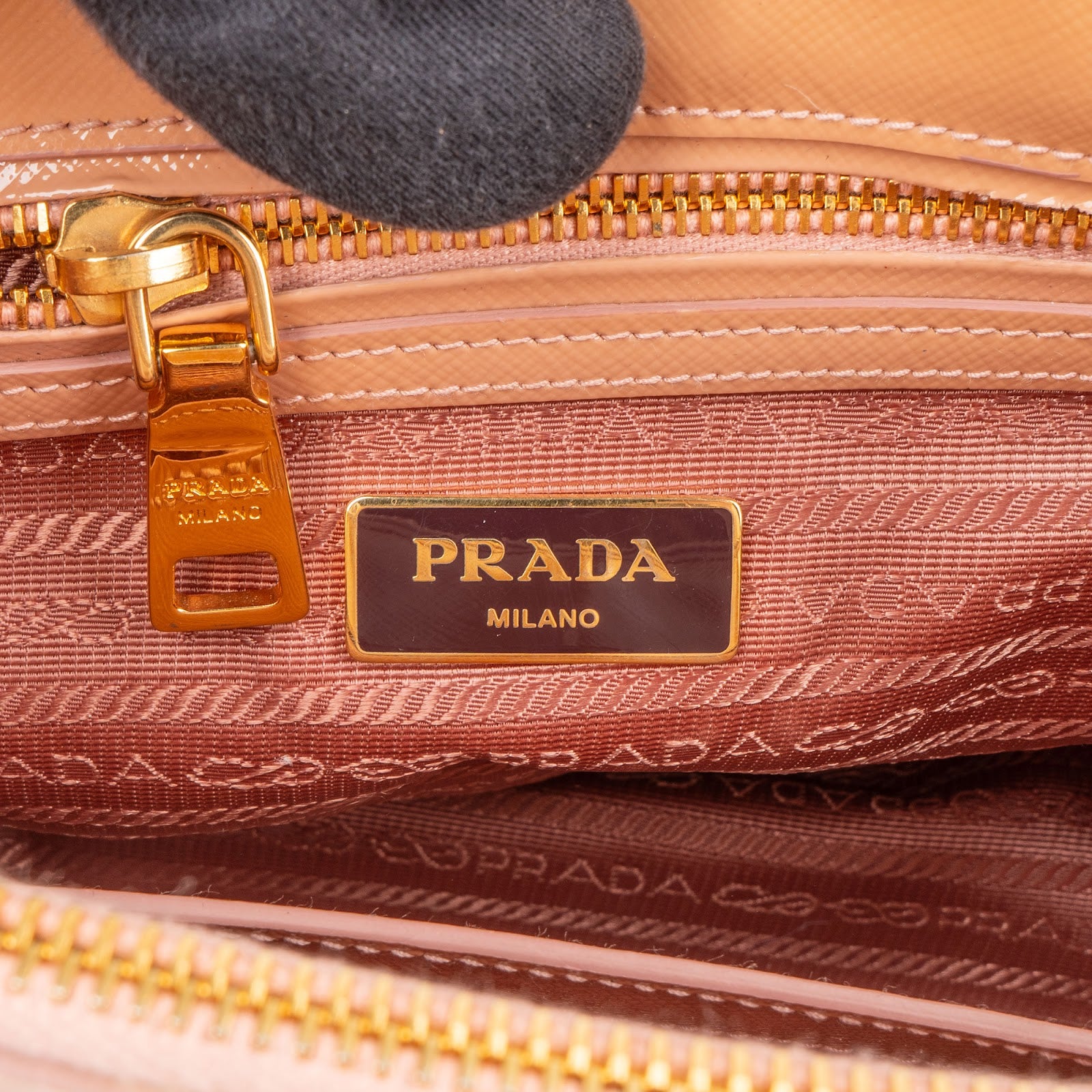 Prada Saffiano Vernice Galleria Handbag