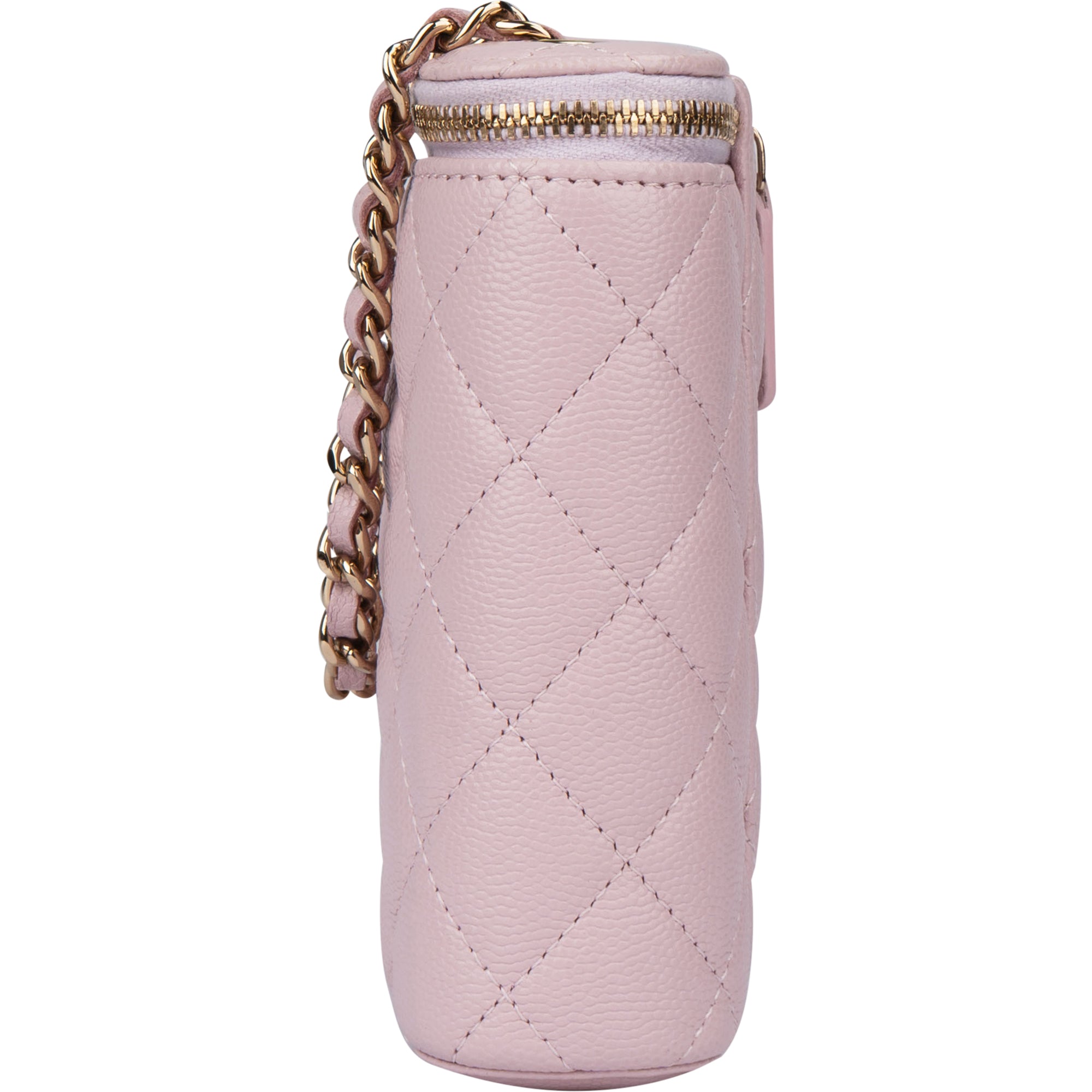Chanel Lilac Caviar Leather Mini Vertical Vanity Bag