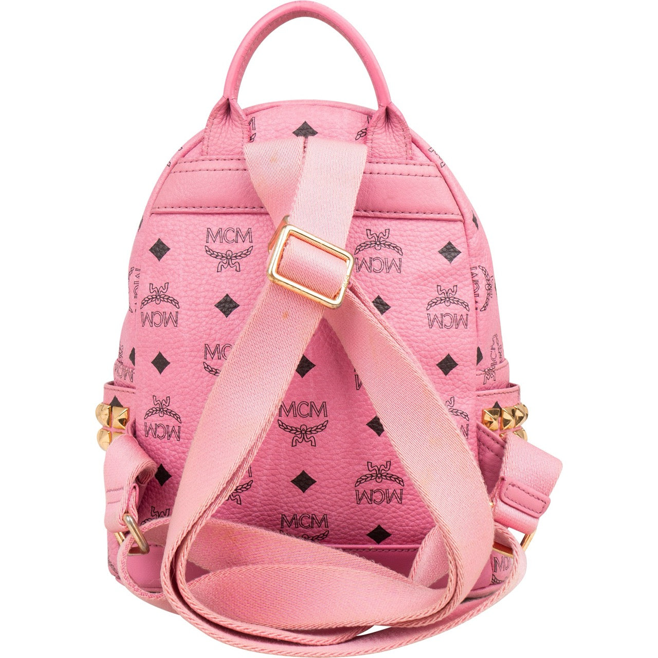MCM Monogram Visetos Stark Side Studs Mini Backpack