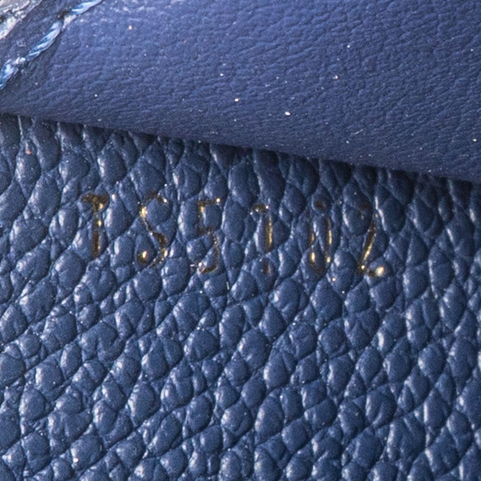 Louis Vuitton Monogram Empreinte Leather Zippy Celeste Wallet