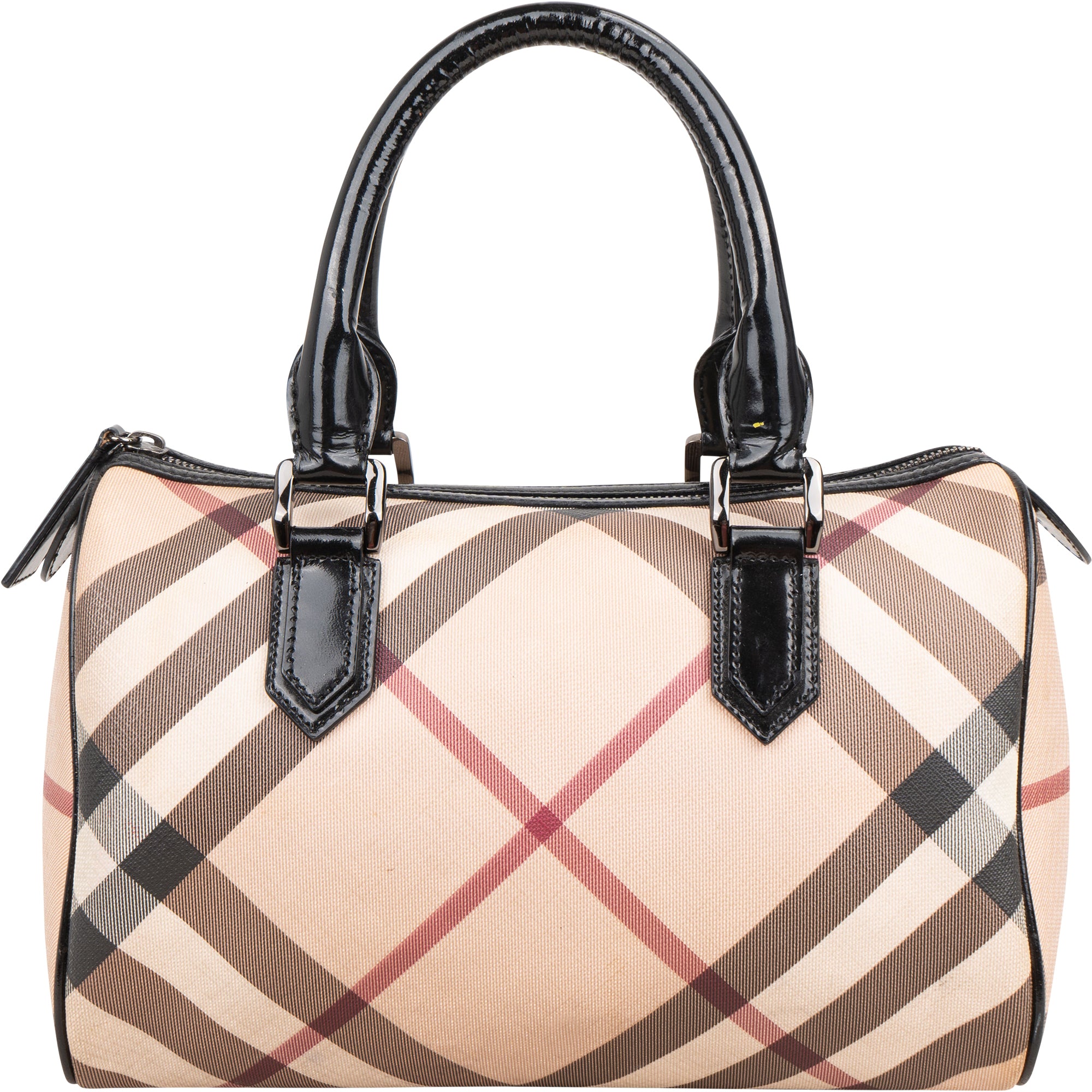 Burberry Nova-Check Monogram Boston Bag