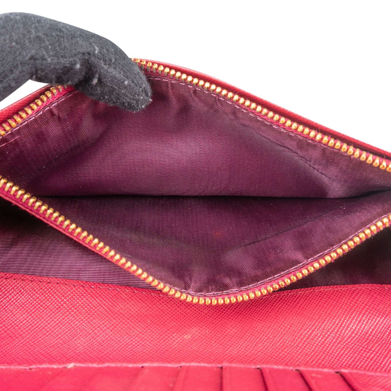 Prada Saffiano Leather Continental Flap Wallet