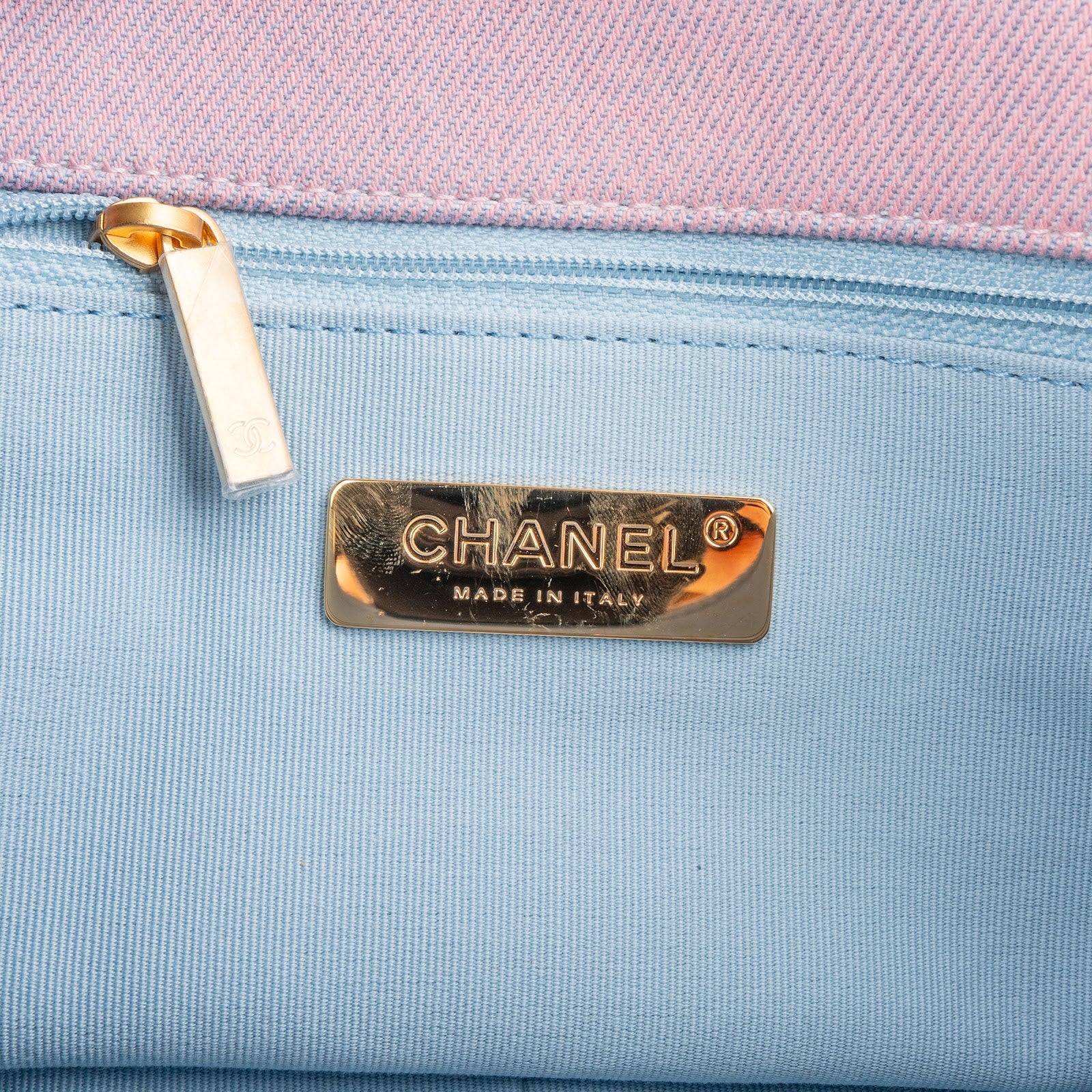 Chanel - 19 Quilted Denim Sky Ombre Crossbody Bag