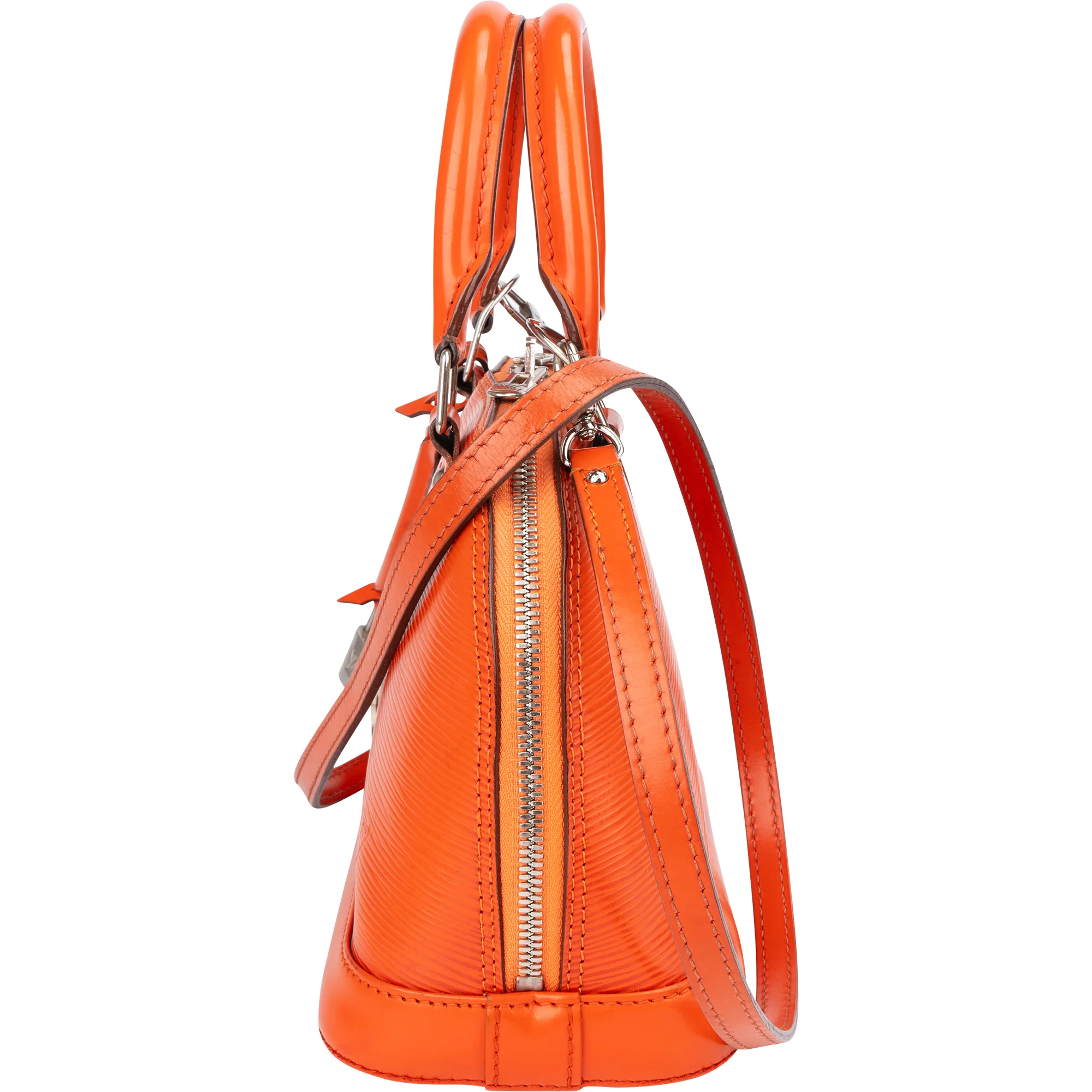 Louis Vuitton Orange Epi Leather Alma BB Handbag