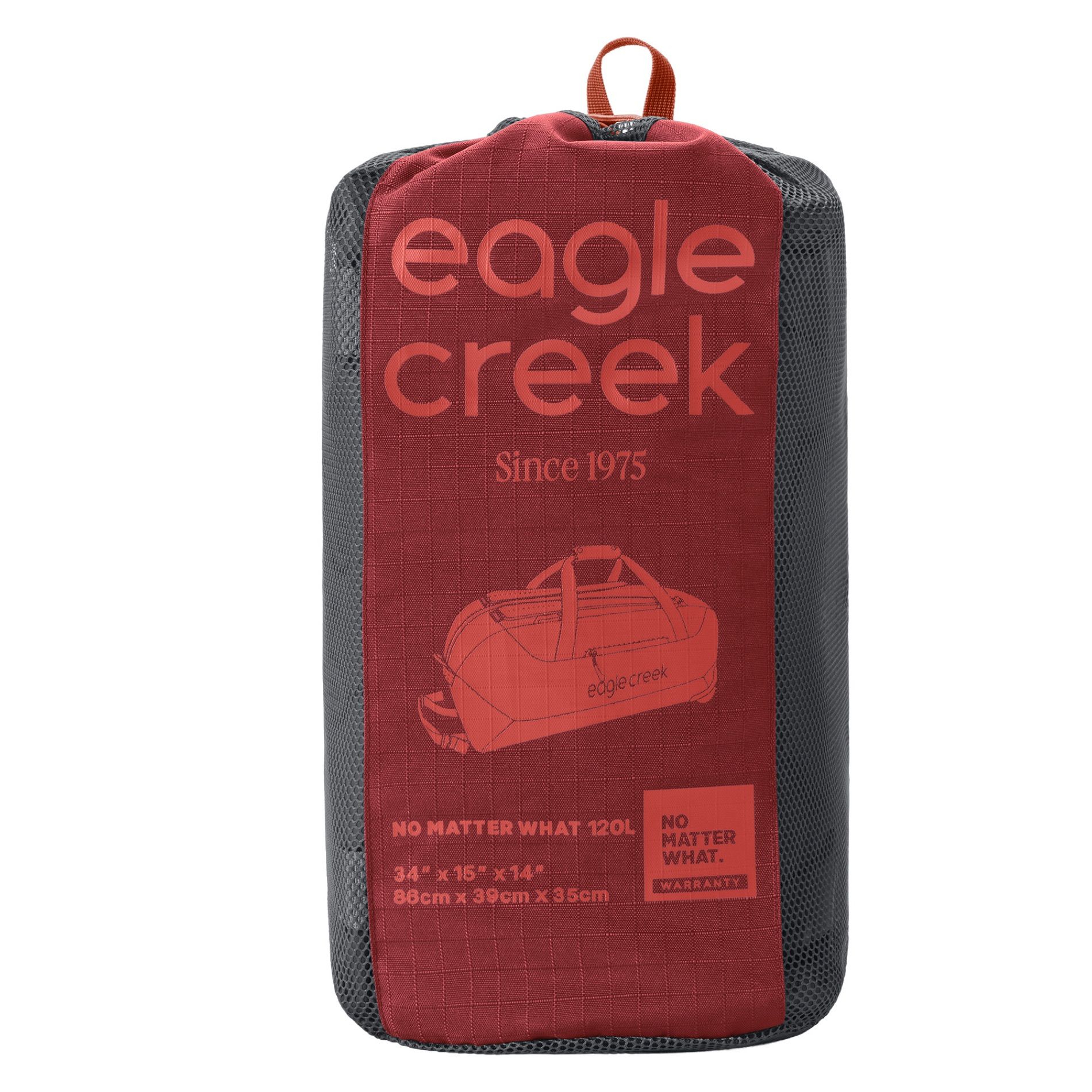 No Matter What Rolling Duffel 120L - cranberry red