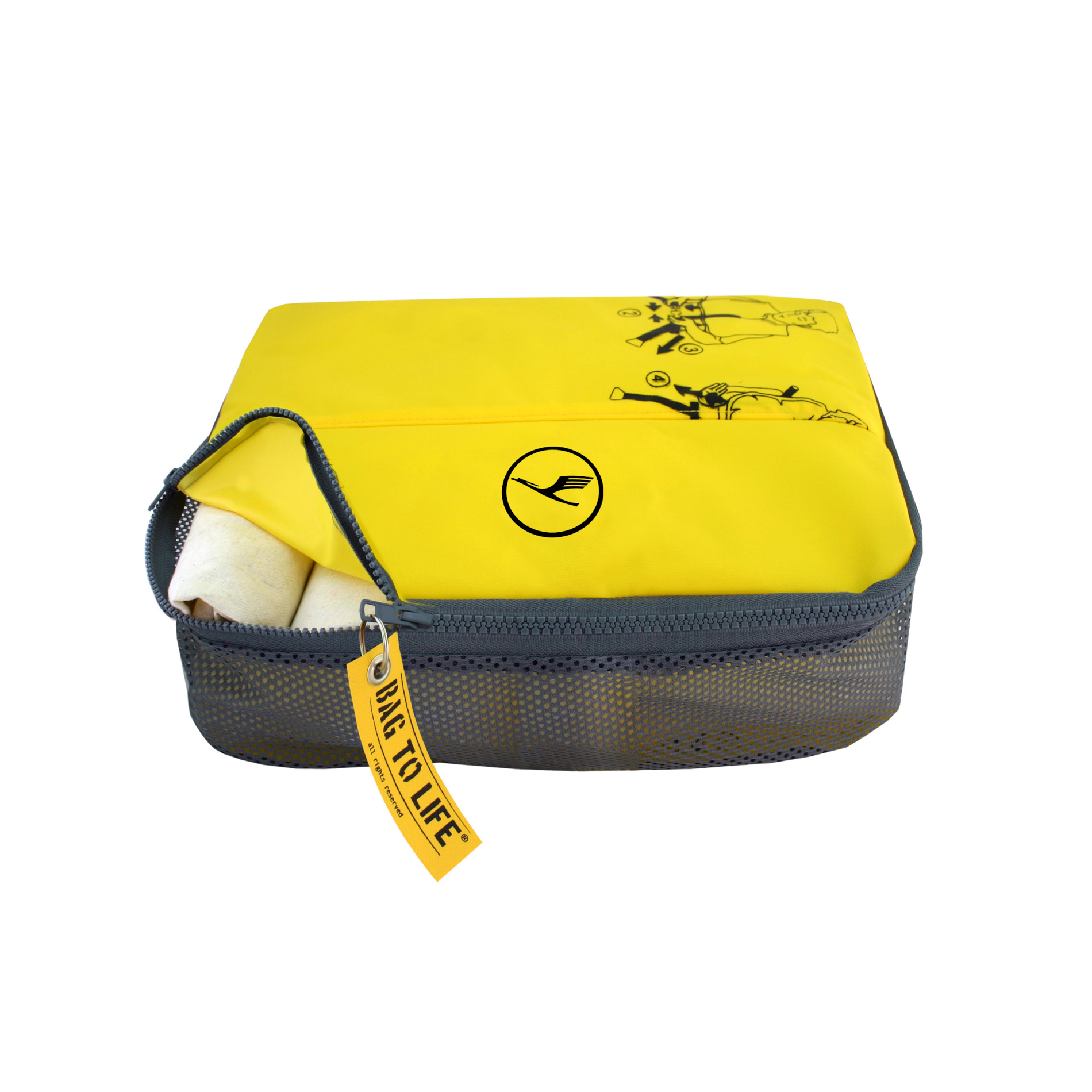 Easy Packing Etui für Wäsche - gelb