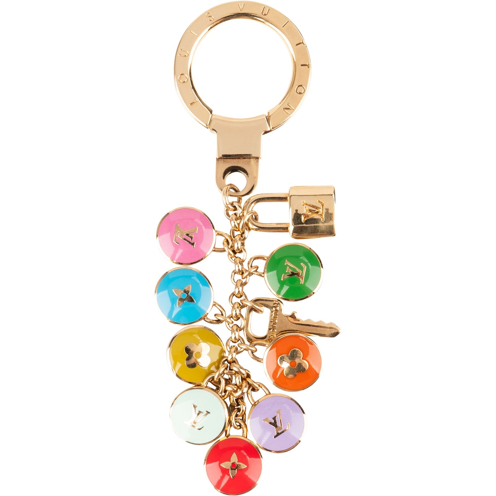 Louis Vuitton - Multicolor Pastilles Chain Schlüßelanhänger