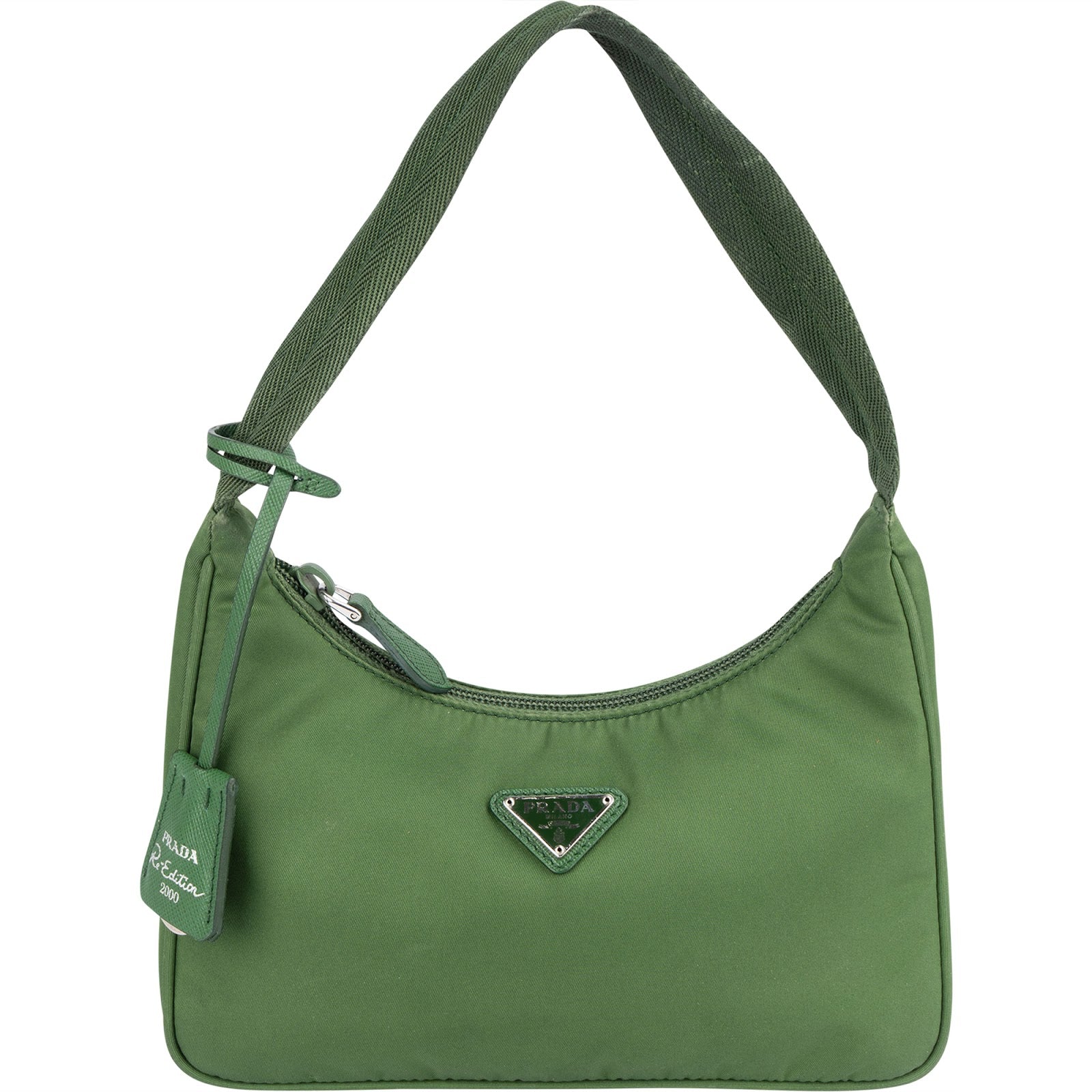 Prada Green Nylon Re-Edition 2000 Handbag