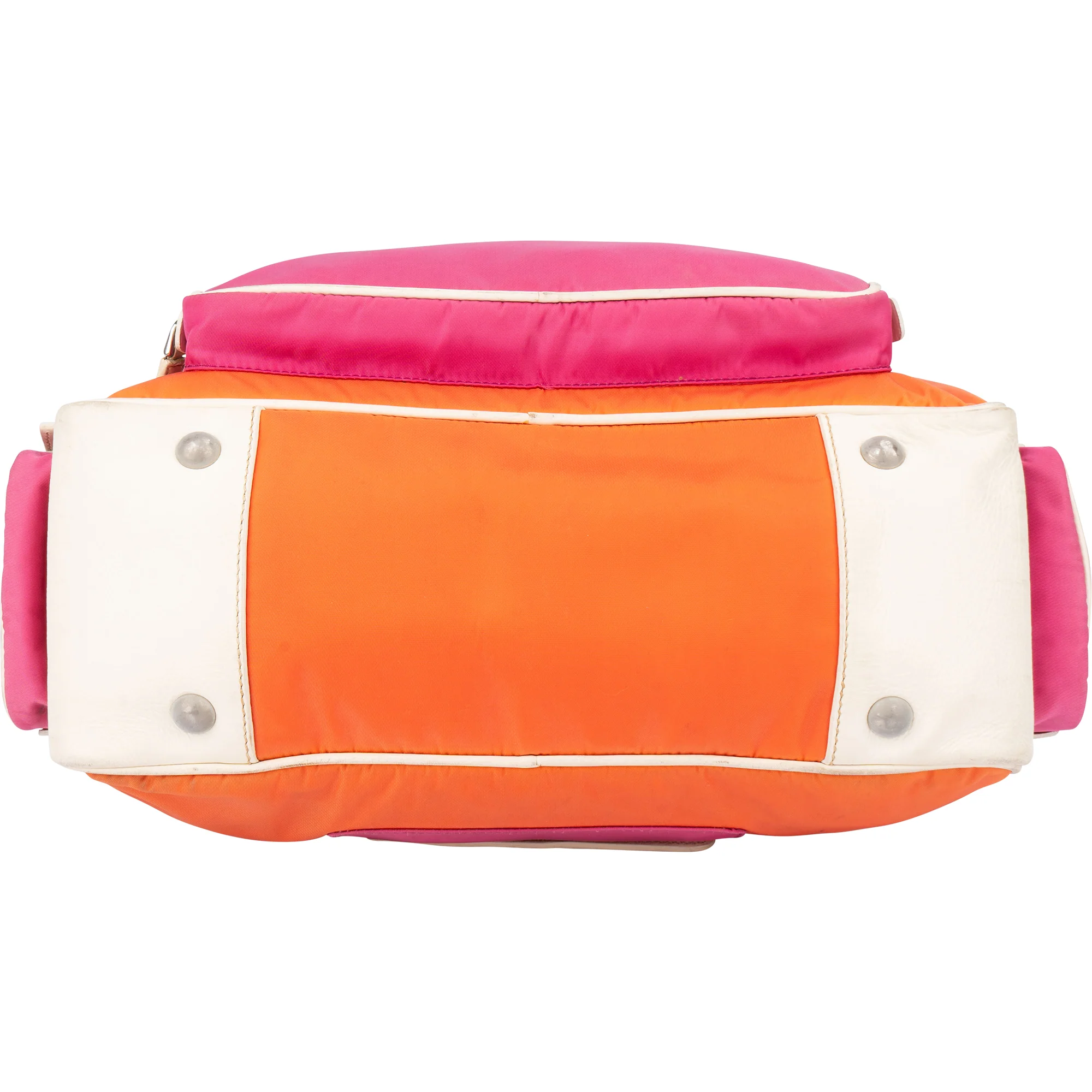 Prada Tricolor Colorblock Nylon Handbag