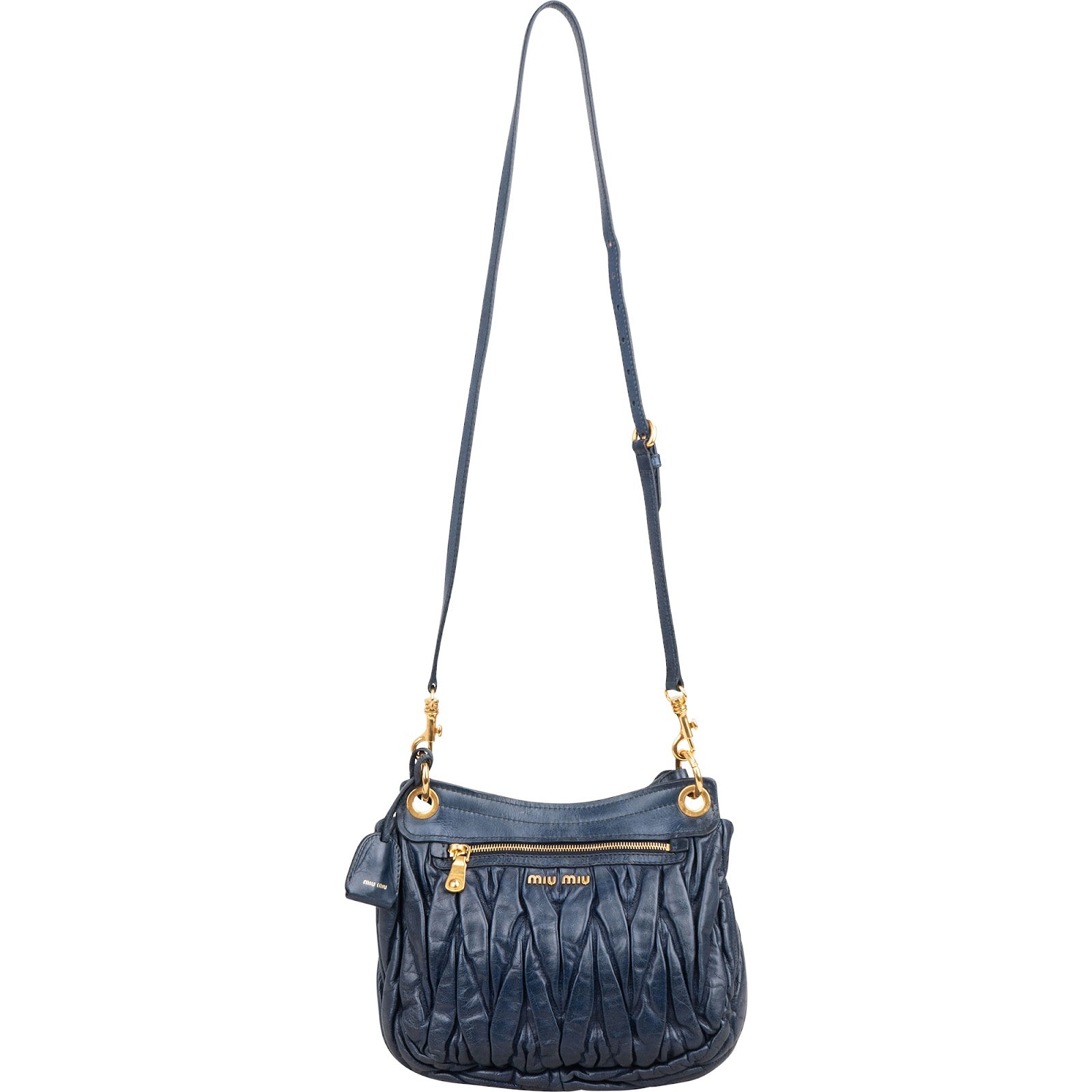 Miu Miu Vitello Quilted Leather Small City Handbag
