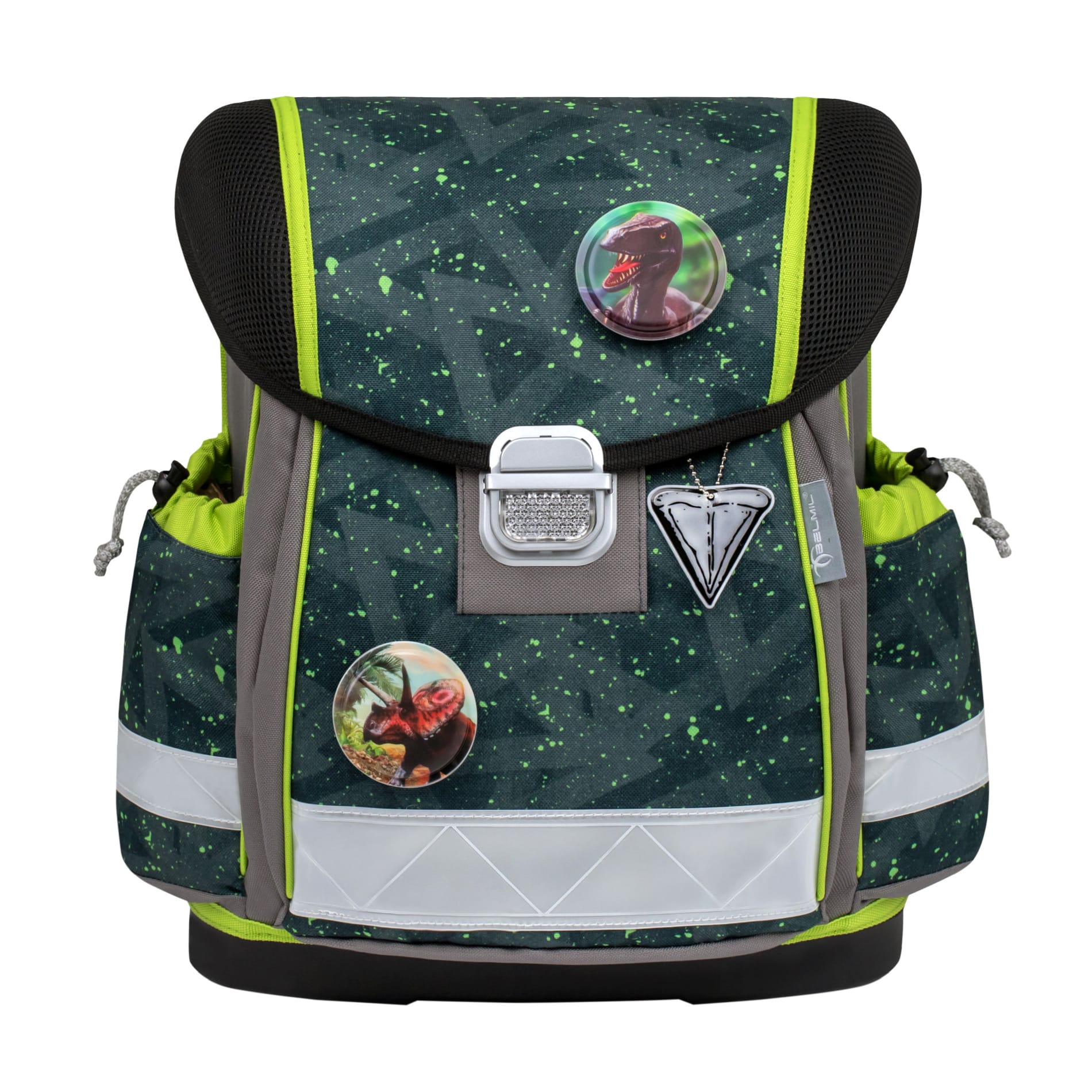 Classy ergonomisches Schulranzen-Set 5-teilig - Green Splash