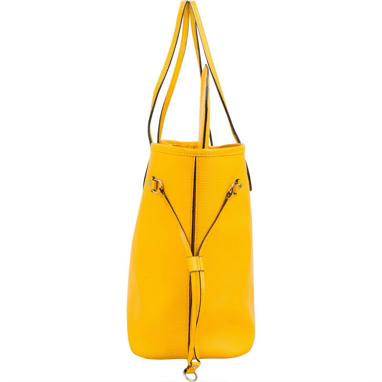 Sac Neverfull MM Shopper Louis Vuitton en cuir Epi jaune