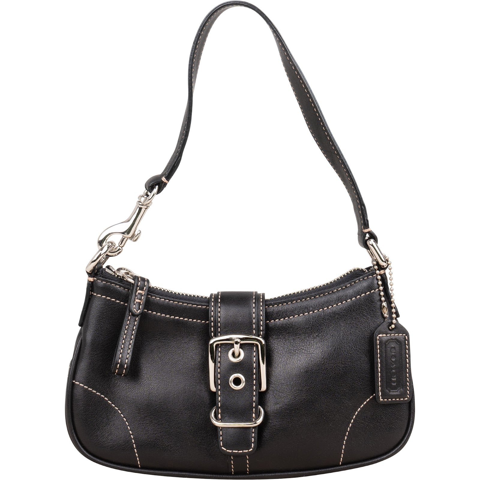 Coach Leather Soho Buckle Clutch Bag