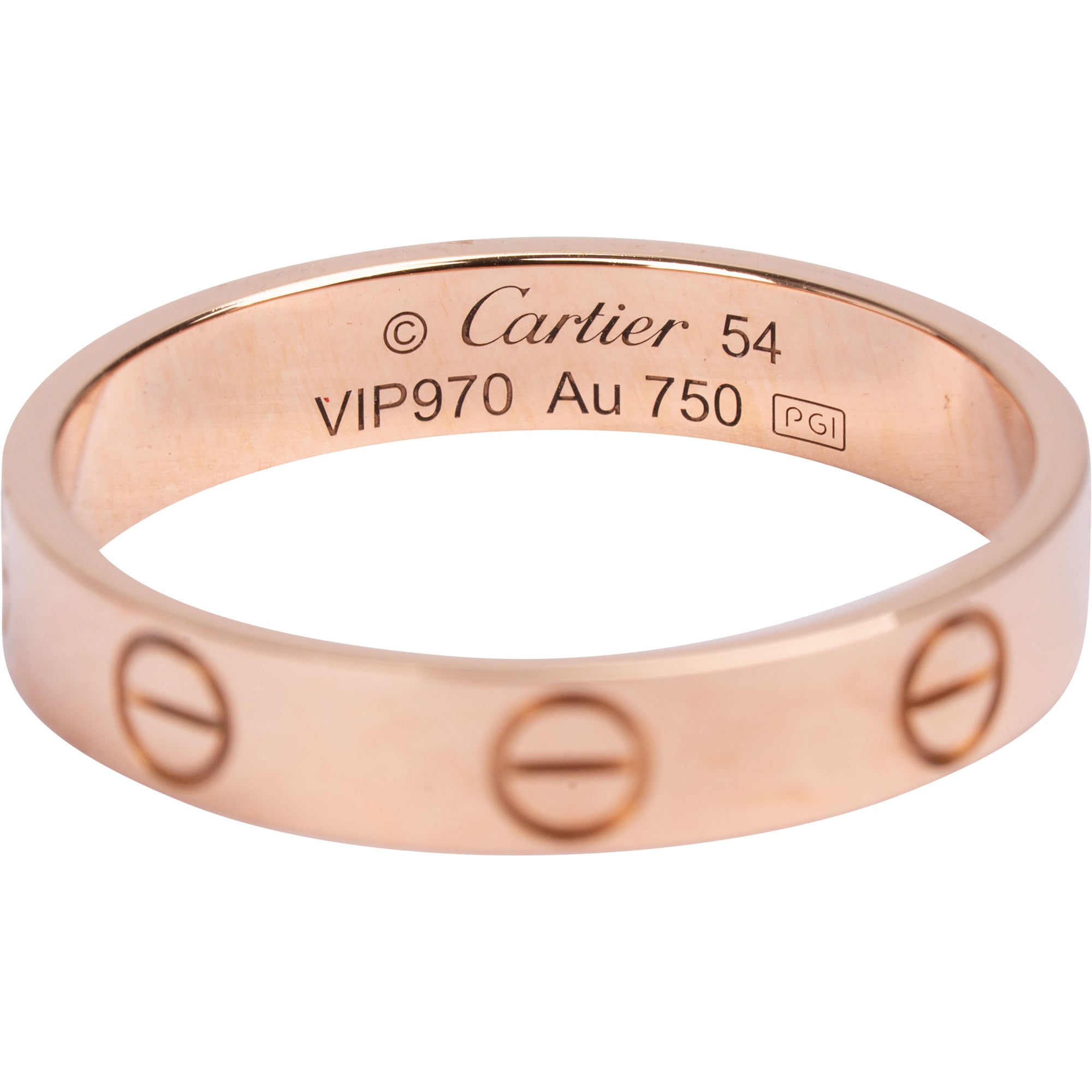 Cartier Rose Au 750er Gold LOVE Wedding Band Ring (#54)