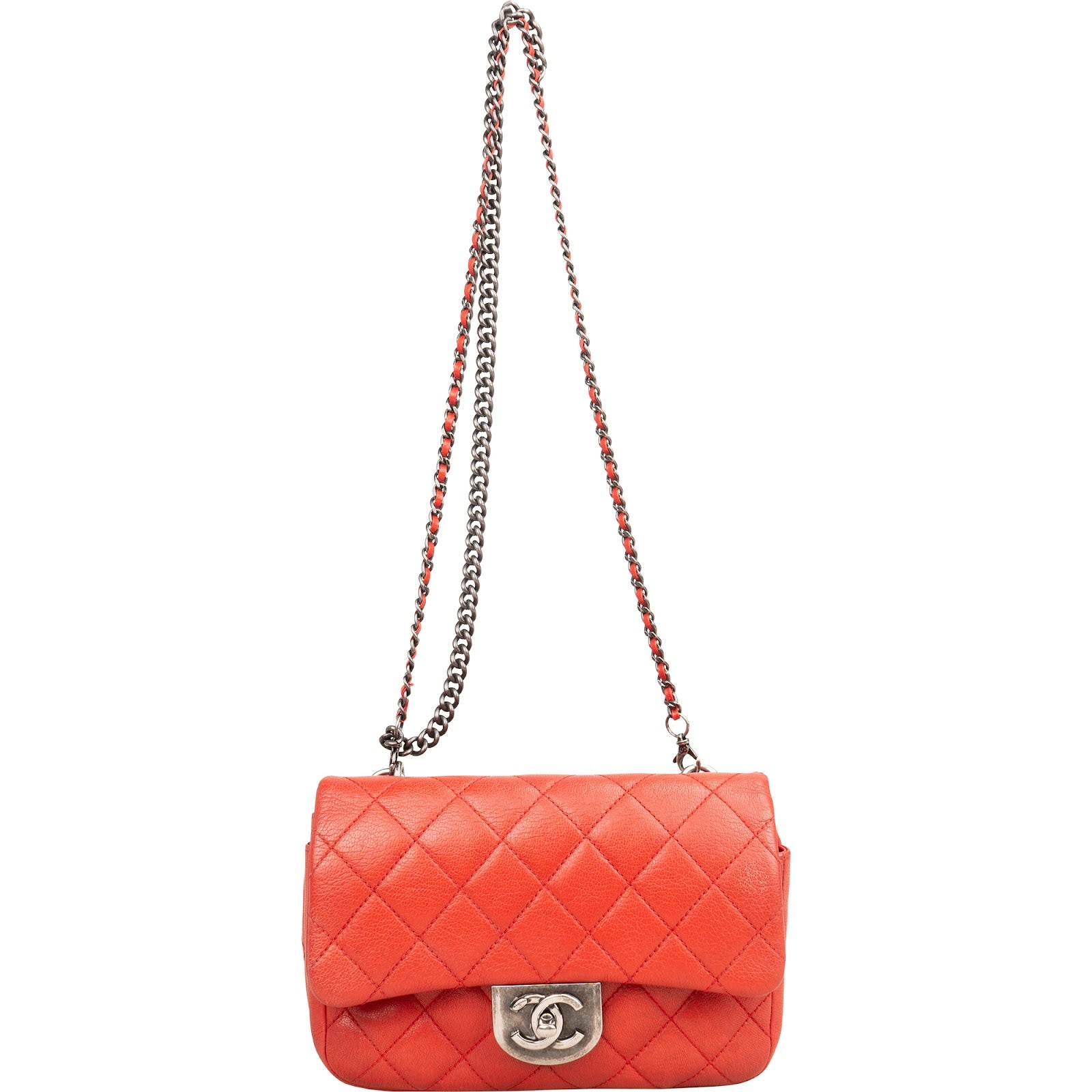 Chanel Quilted Stitched Goatskin Paris Seoul Double Carry Small Single Flap Crossbody Bag