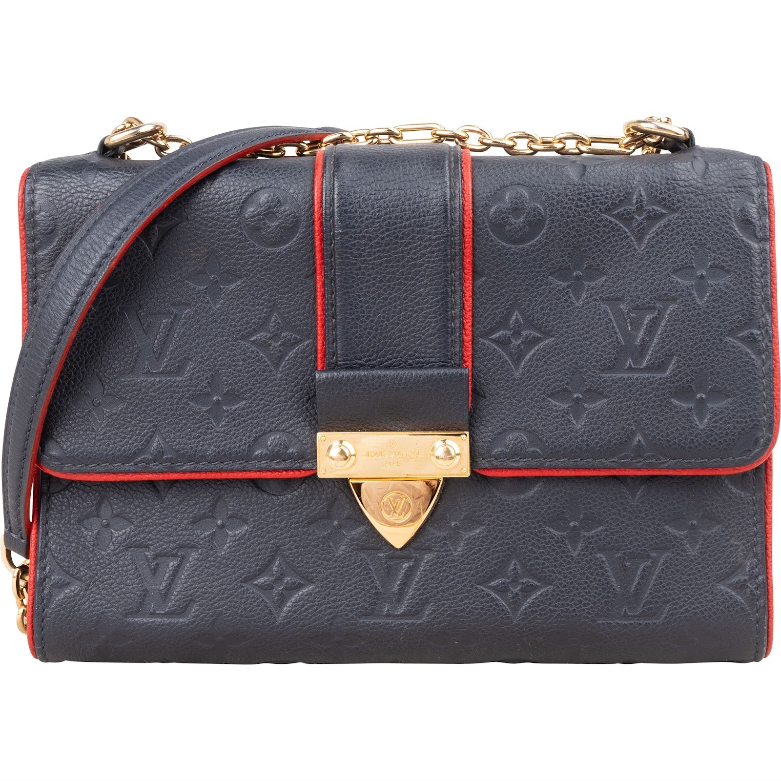 Louis Vuitton Leather Monogram Empreinte Saint Sulpice PM Crossbody Bag