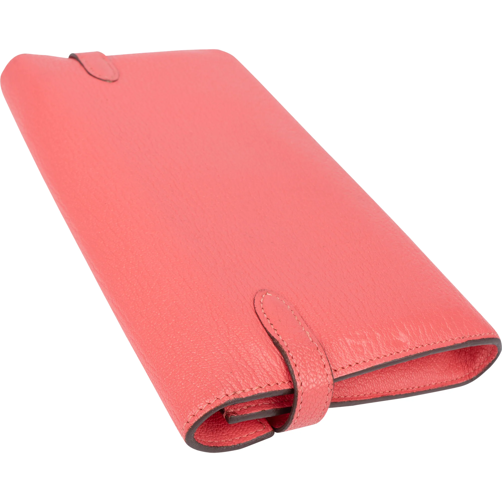 Hermès Pink Chevre Leather Kelly Wallet