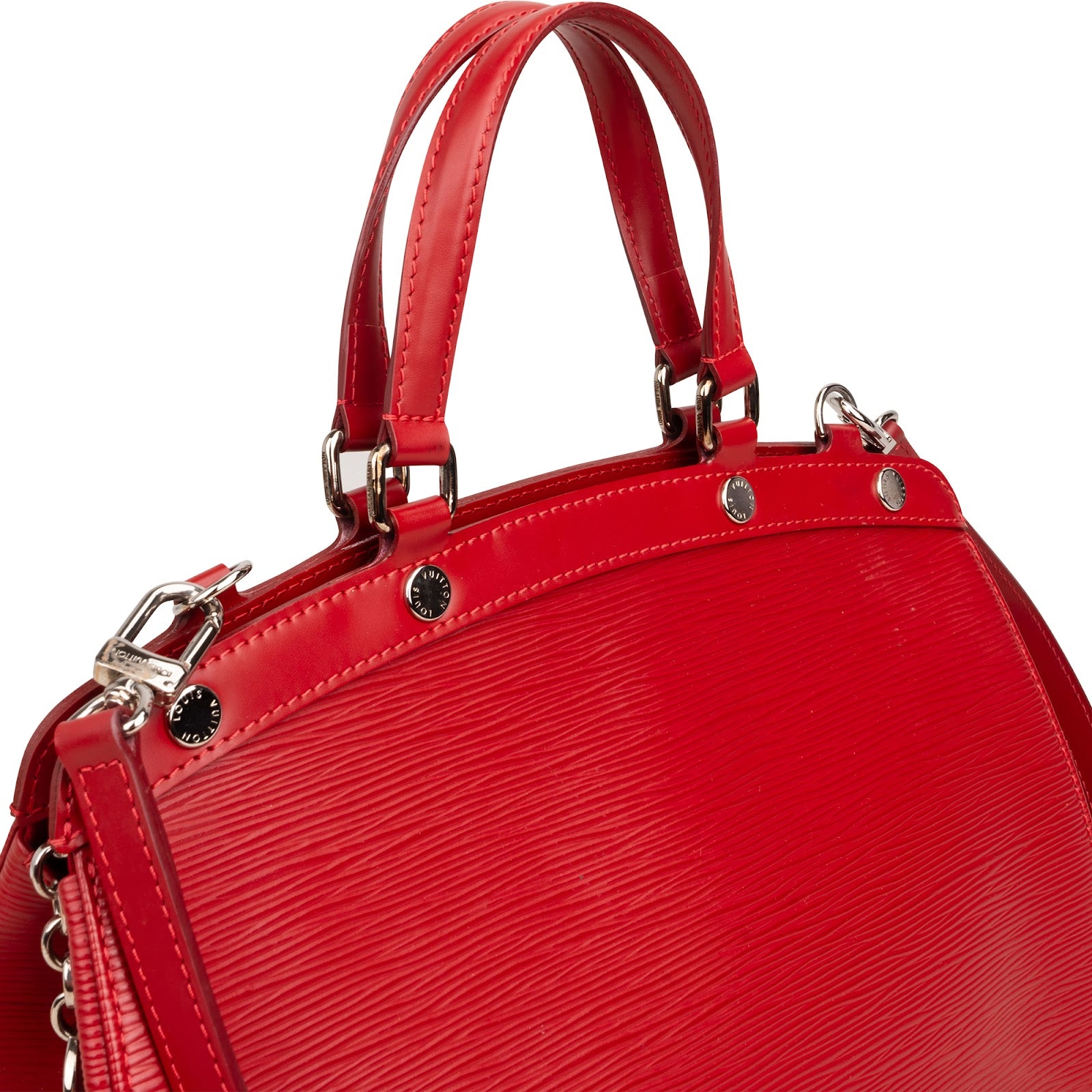 Louis Vuitton Red Epi Leather Brea MM Handbag