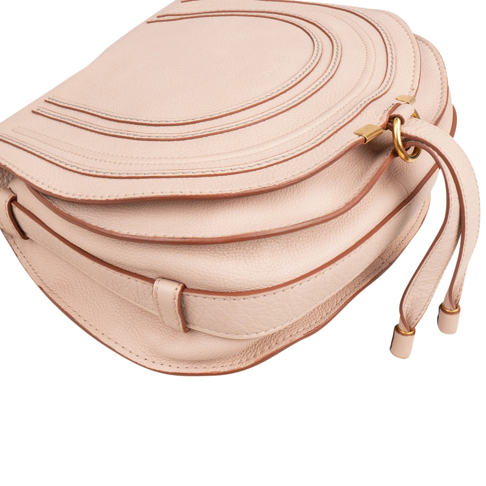 Chloé Grained Calfskin Marcie Saddle Crossbody Bag