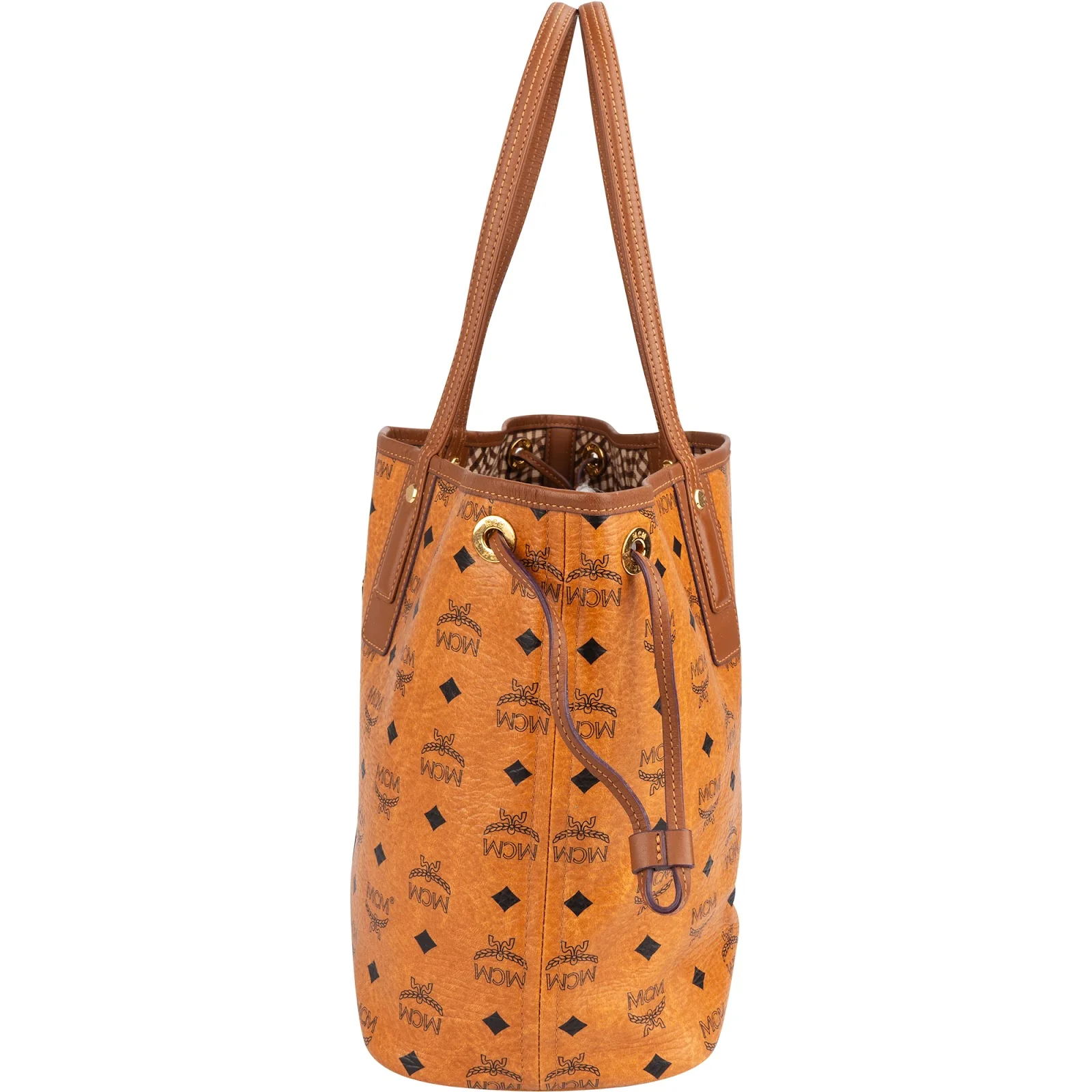MCM Monogram Visetos Liz Shopper Shoulder Bag