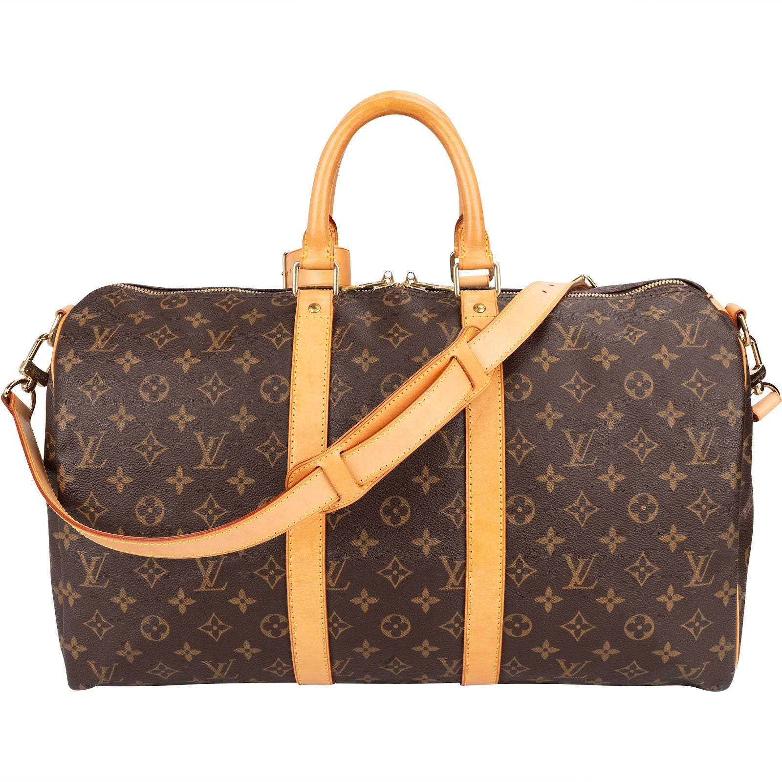 Louis Vuitton Monogram Canvas Keepall 45 Bandoulière Travel Bag