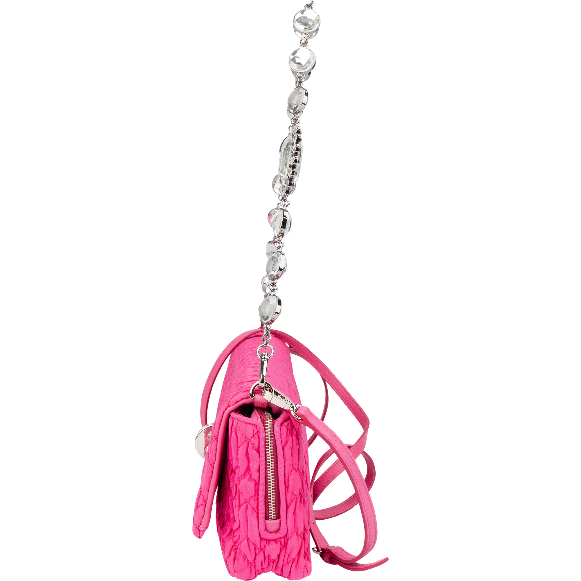 Miu Miu Quilted Crystal Shoulder Bag