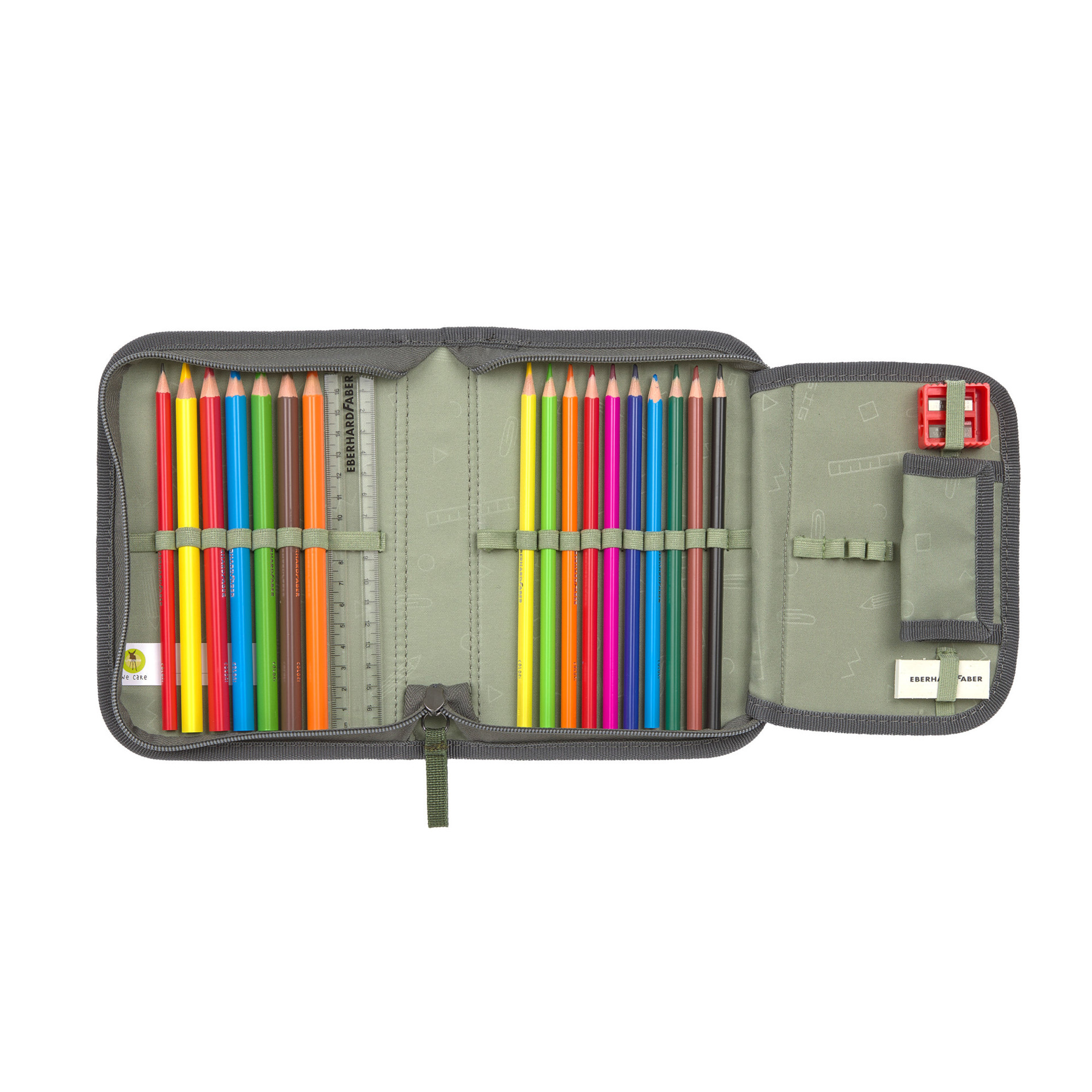 School Set Slim Unique Schulranzenset 6tlg. - anthracite