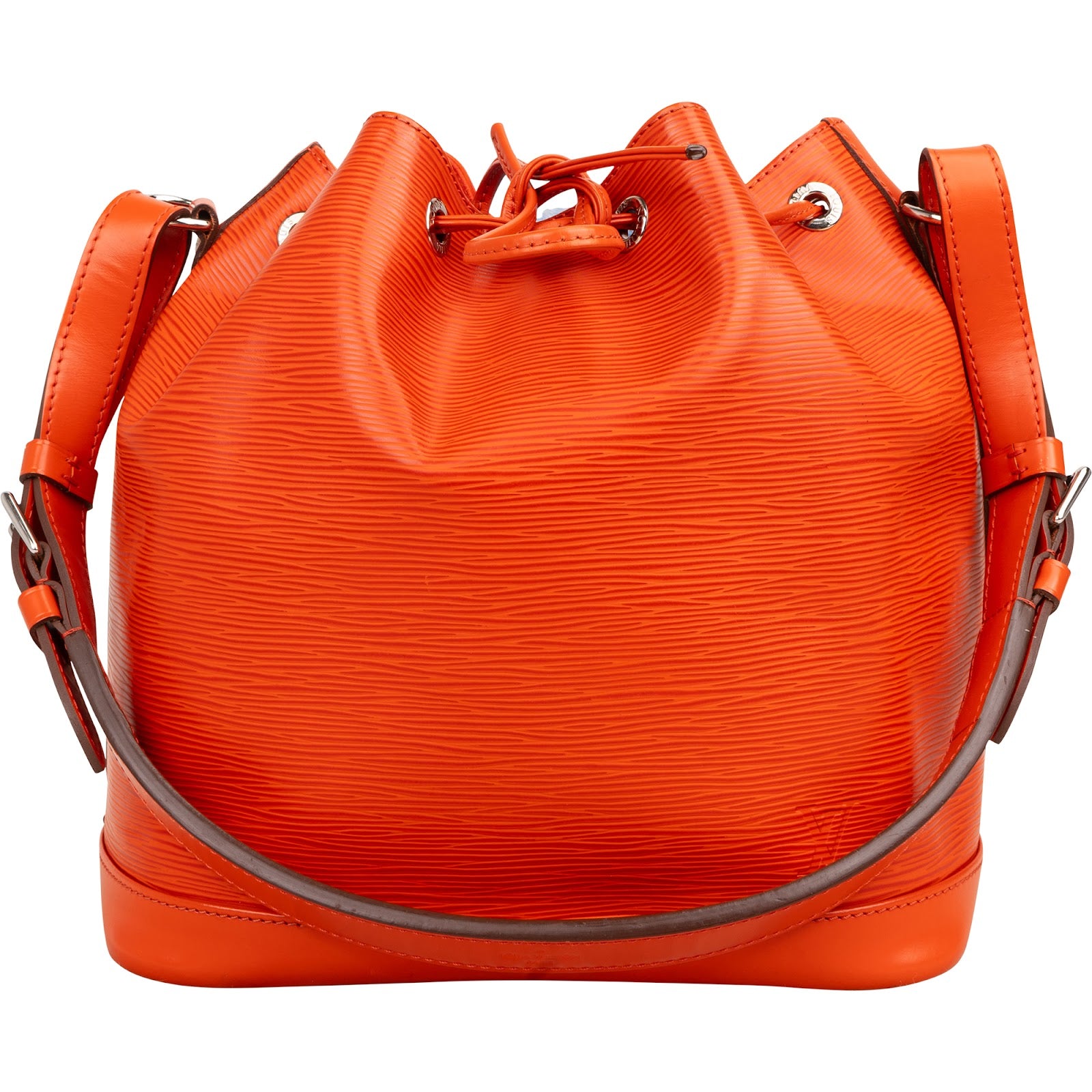 Louis Vuitton Orange Epi Leather NM Sac Noé Petit Shoulder Bag