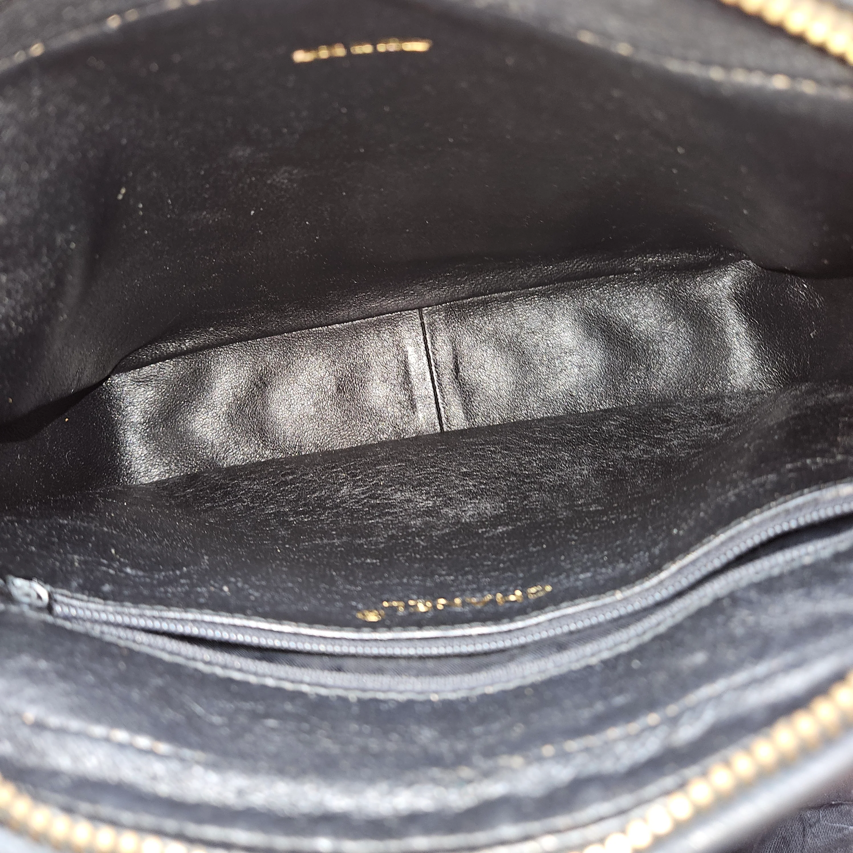 Chanel Quilted Lambskin Chevron Camera Crossbody Bag