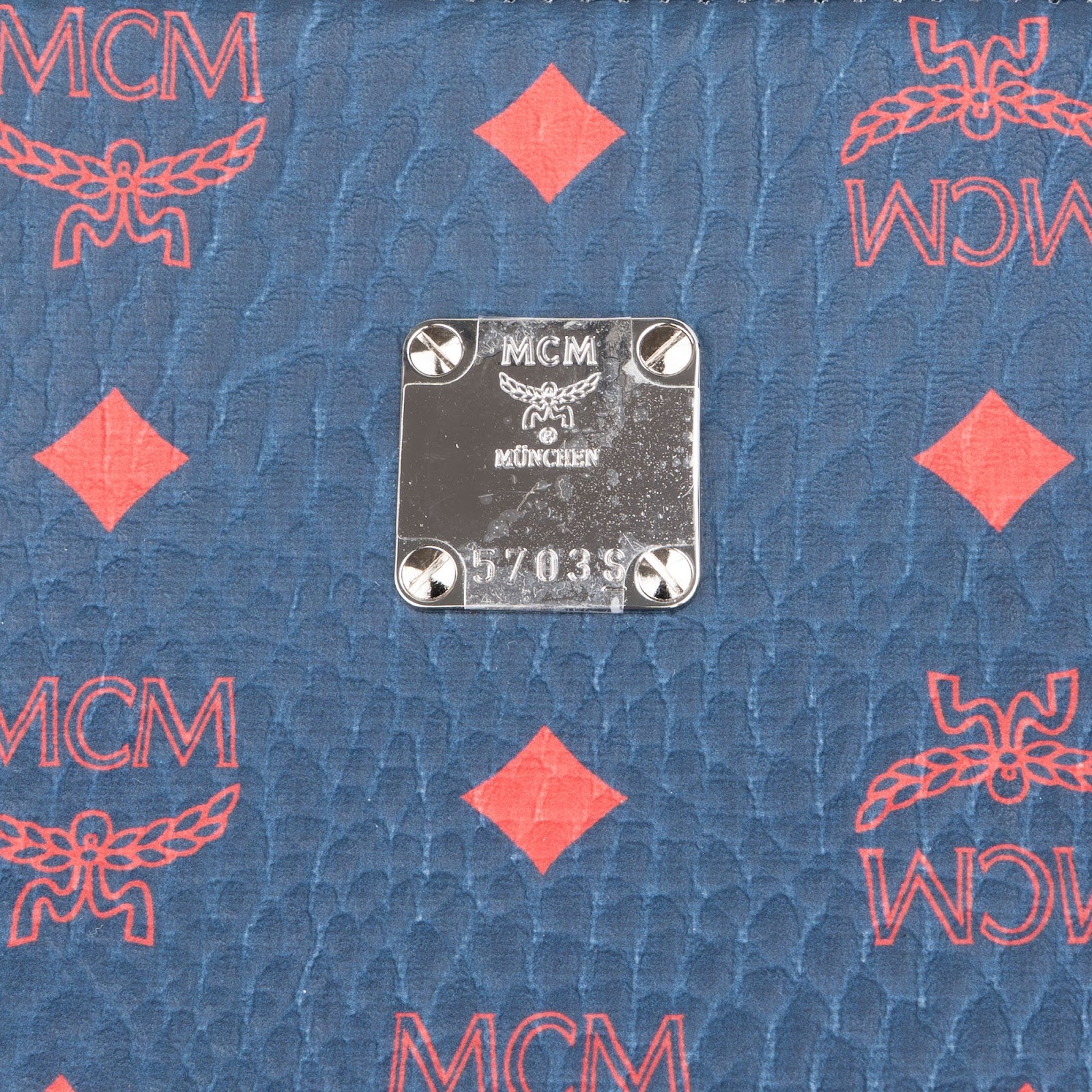 MCM Monogram Visetos Bicolor Clutch