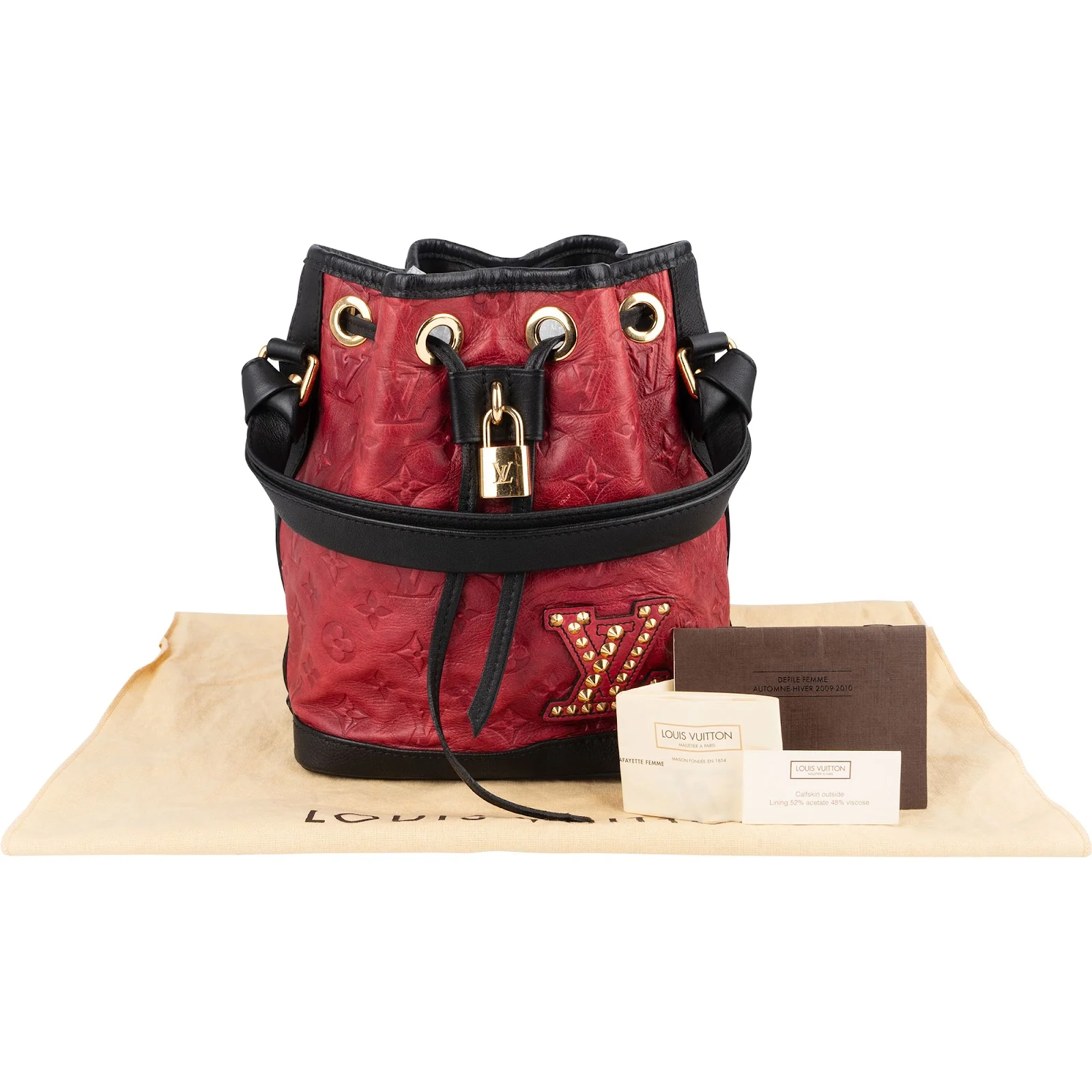 Louis Vuitton Bicolor Leather Empreinte Monogram Limited Double Jeu NéoNoé Handbag