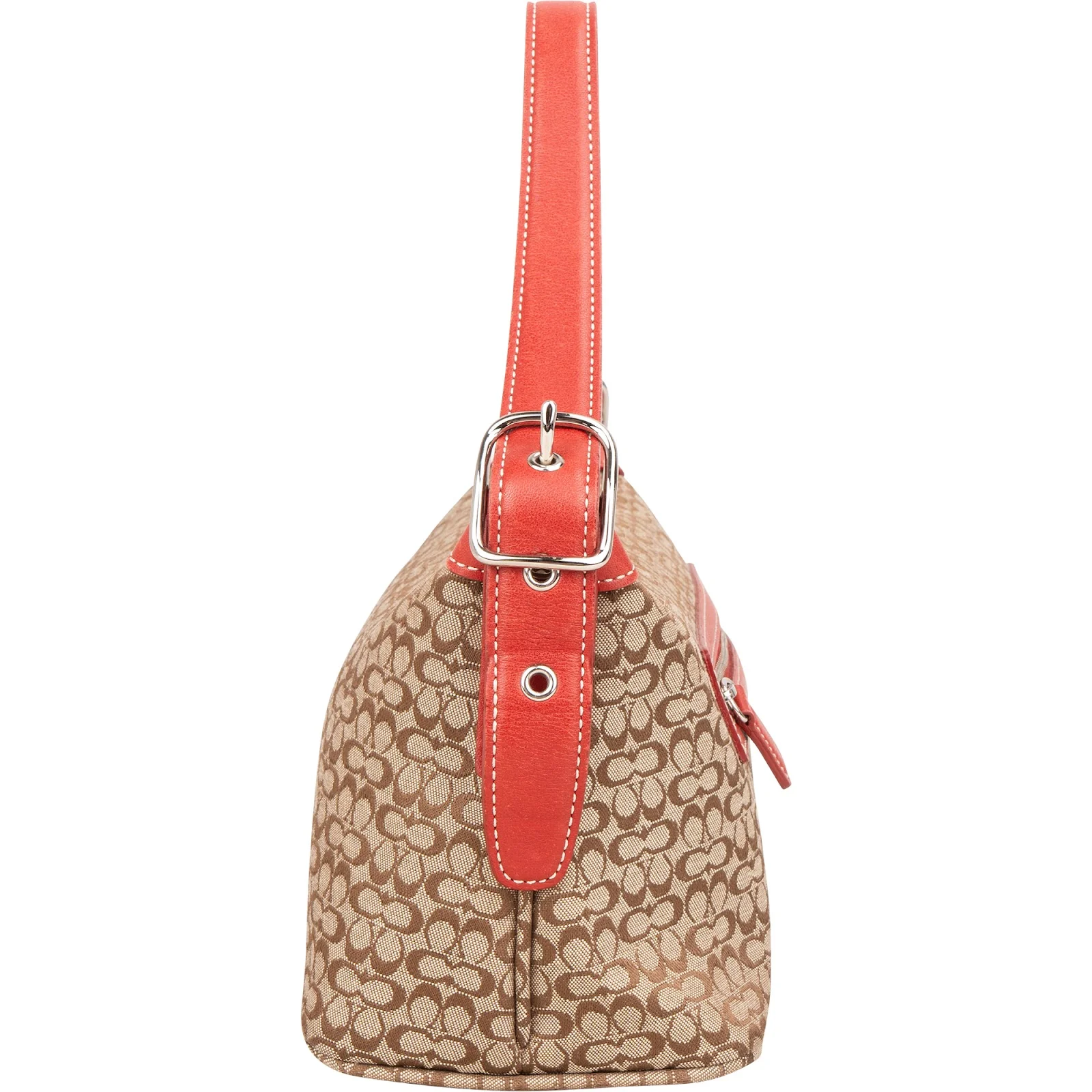 Coach Monogram Signature Demi Pochette Shoulder Bag