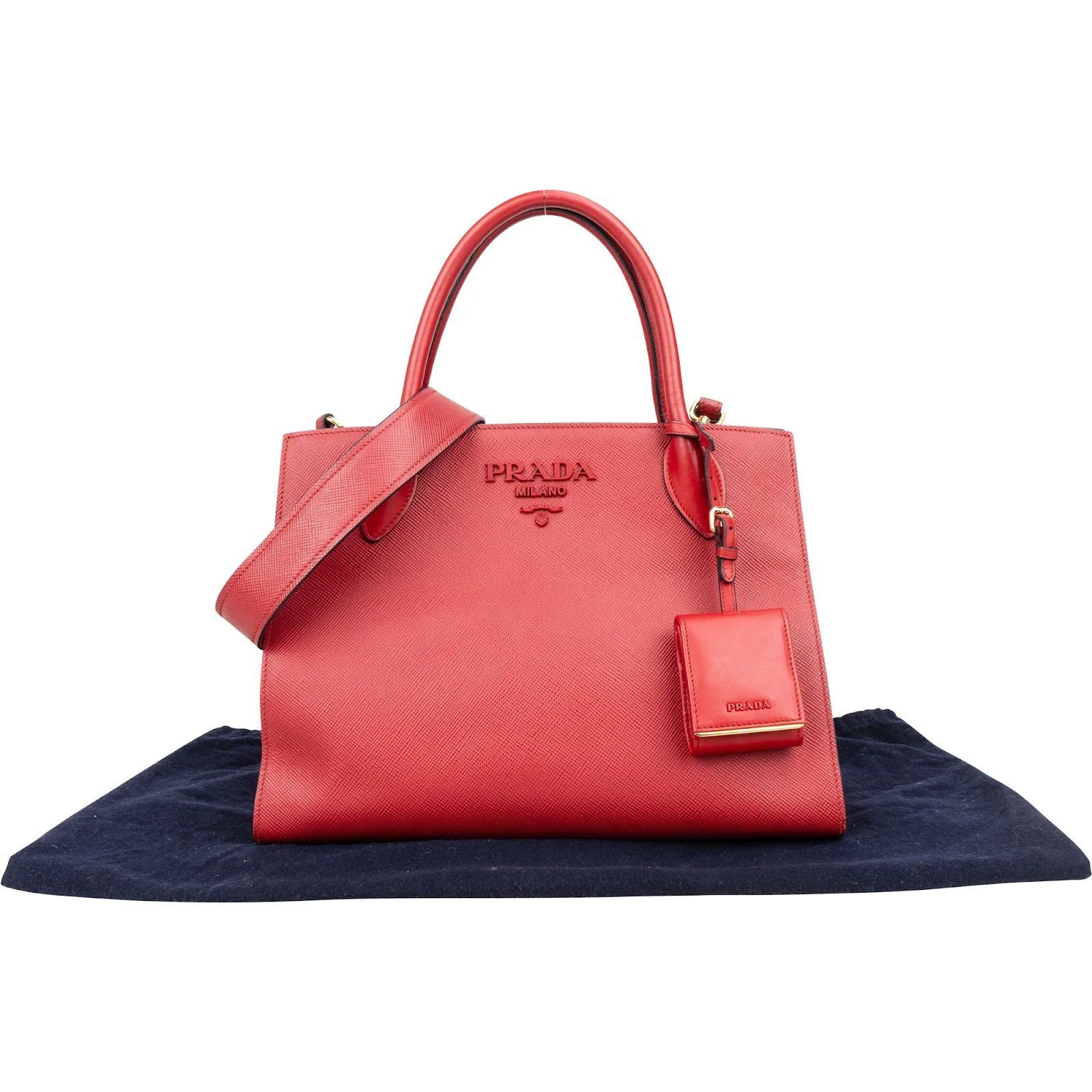 Prada Saffiano Leather Tote Handbag