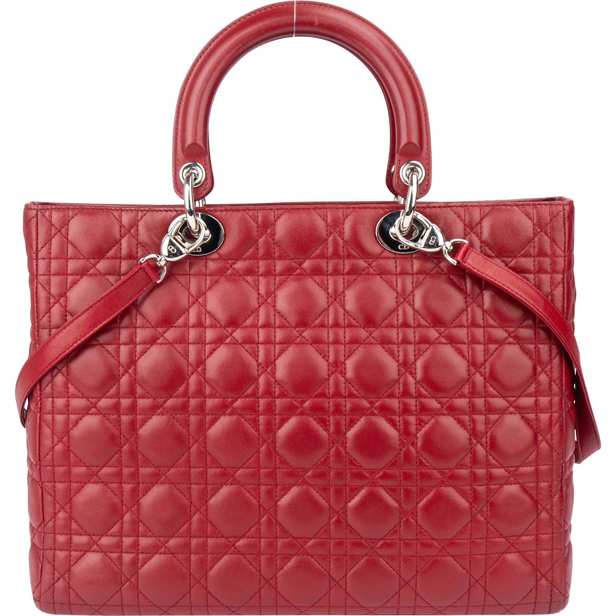 Christian Dior Quilted Leather Lady Dior Handbag
