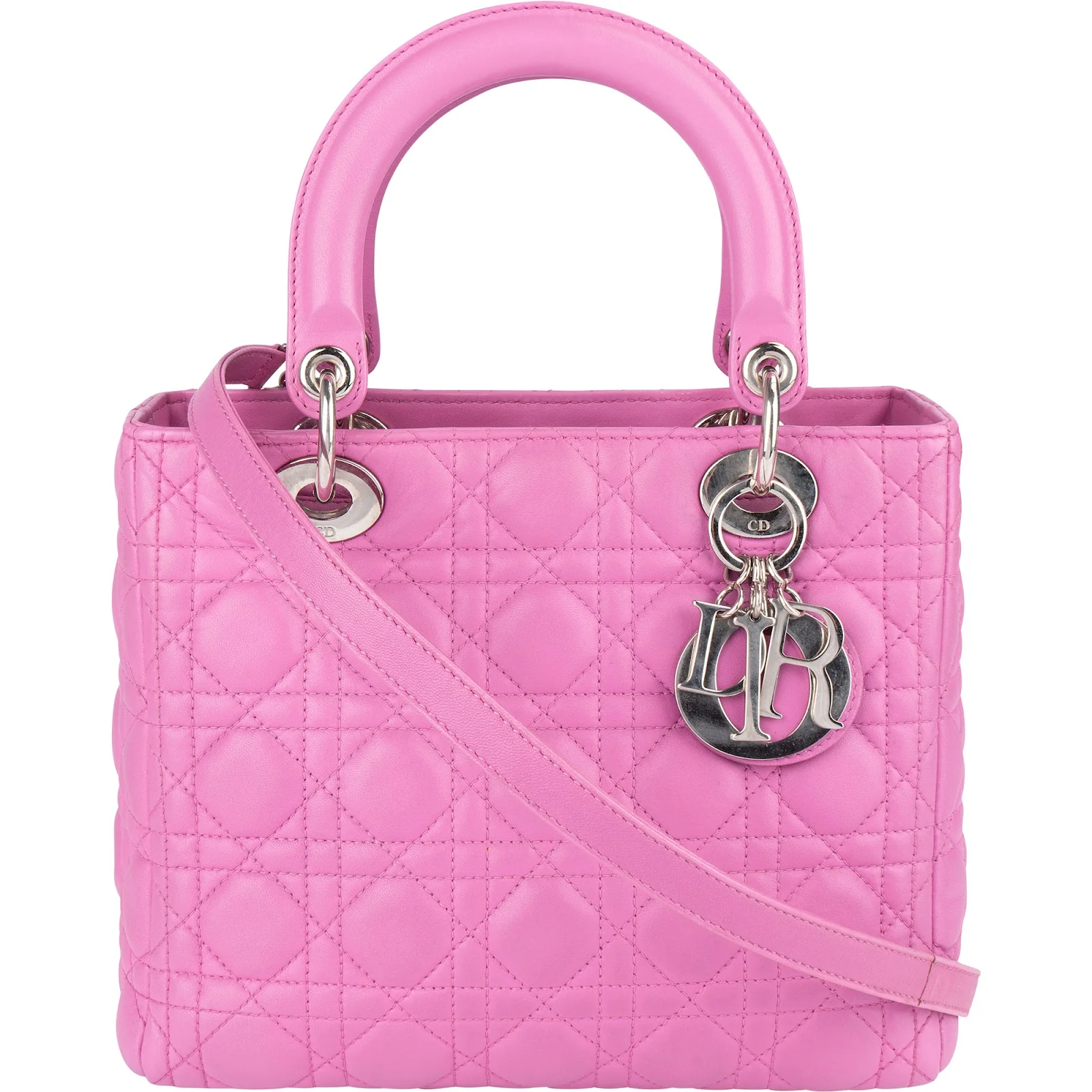 Christian Dior Quilted Leather Lady Dior Handbag